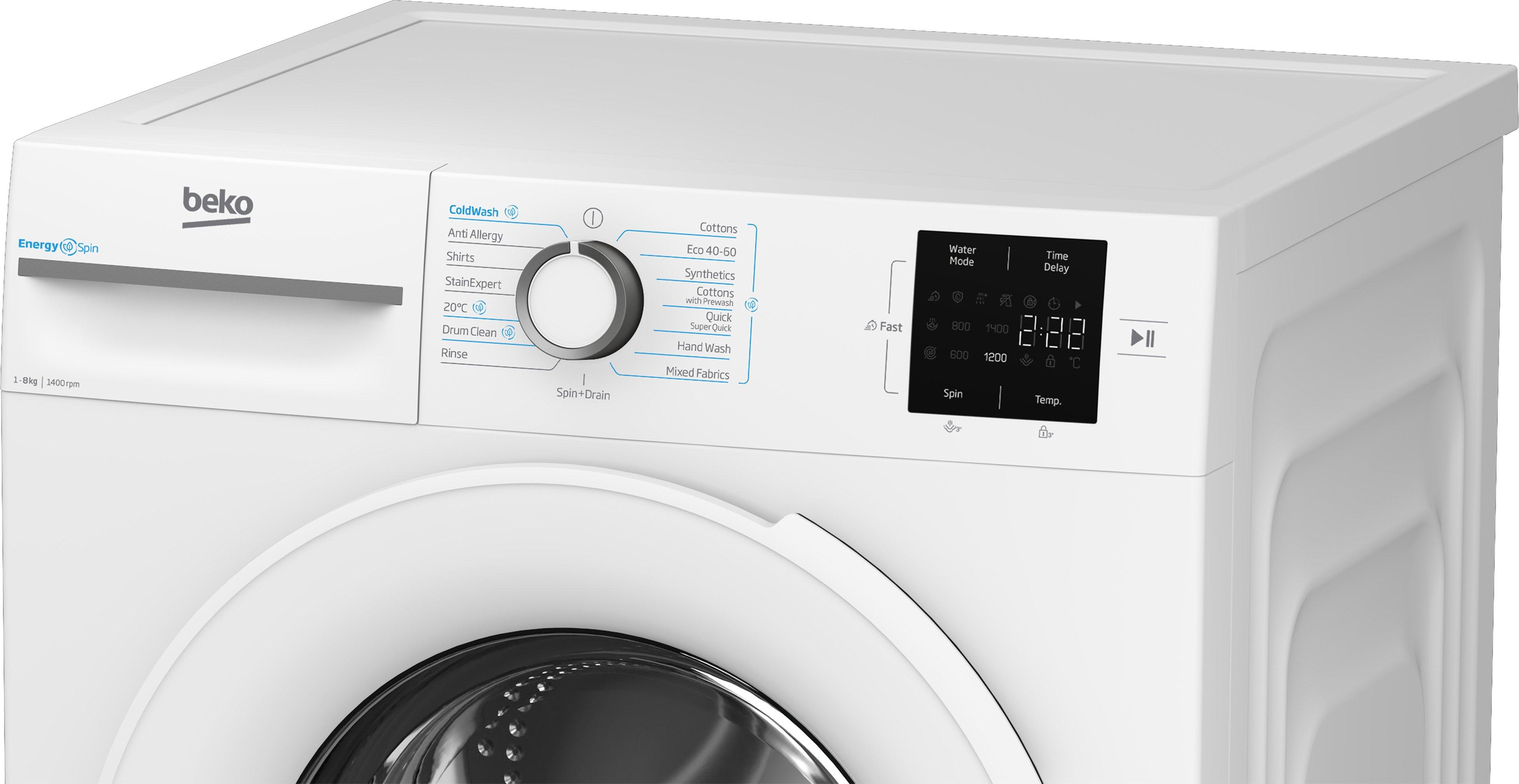 Beko BMN3WT3841W 8kg 1400 Spin Washing Machine  thumbnail image