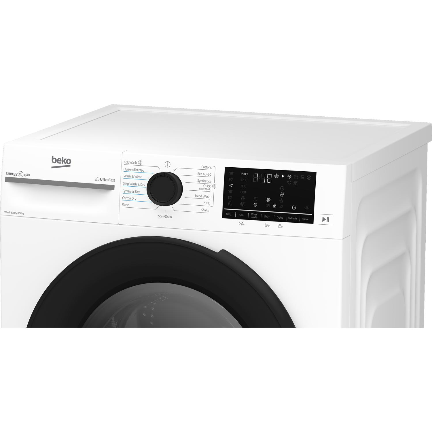 Beko BMND8545UW 8kg/5kg 1400 Spin Washer Dryer - White thumbnail image