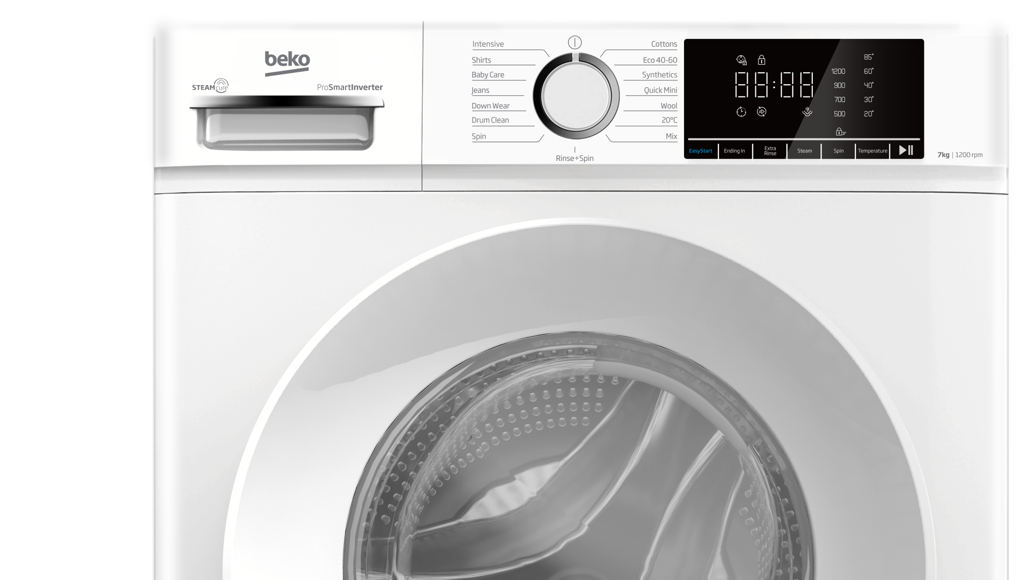 Beko BWC7121W Freestanding 7kg 1200rpm Washing Machine - White thumbnail image
