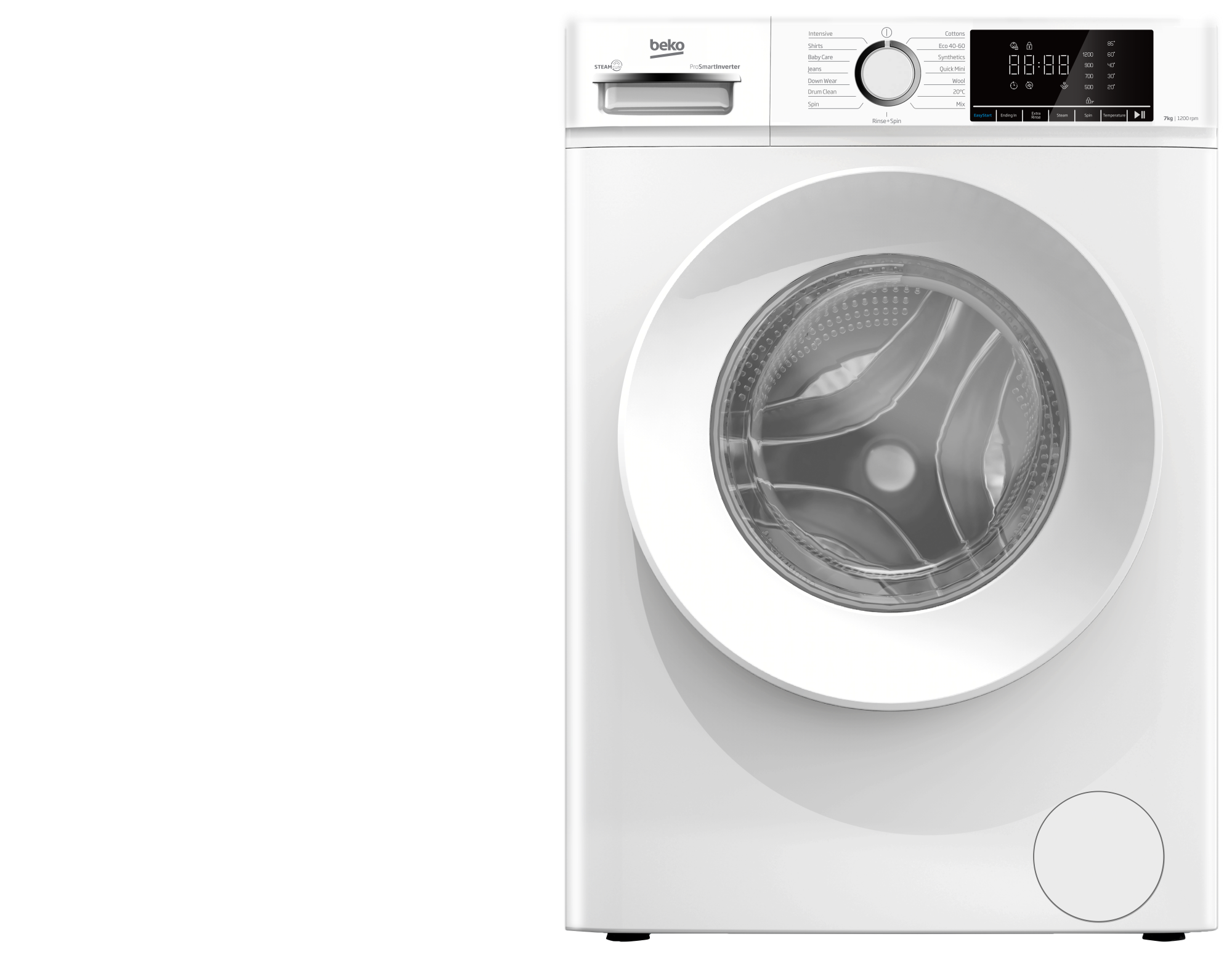 Beko BWC7121W Freestanding 7kg 1200rpm Washing Machine - White thumbnail image