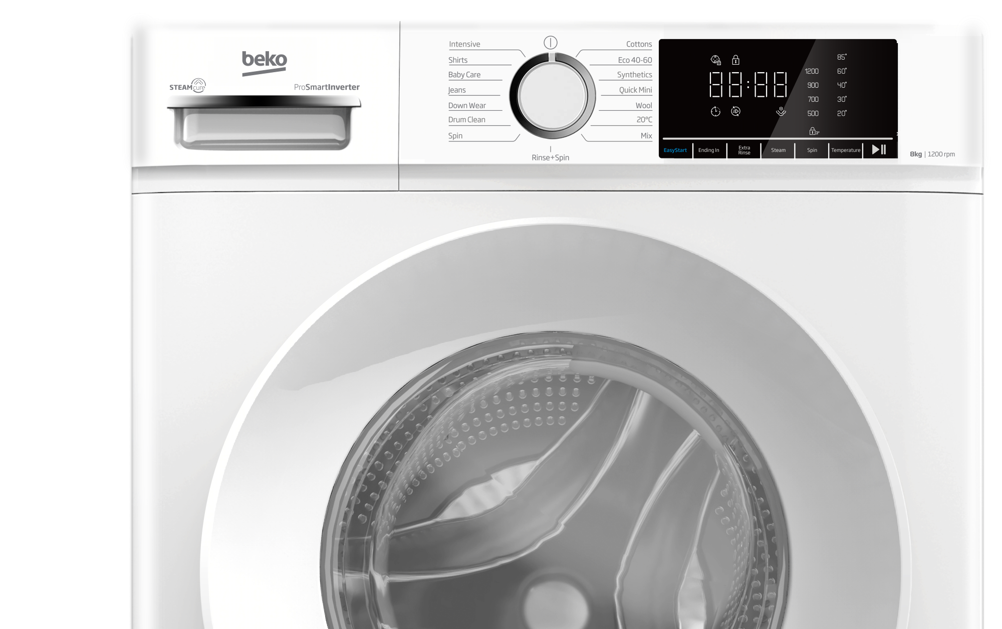 Beko BWC8121W Freestanding 8kg 1200rpm Washing Machine - White thumbnail image