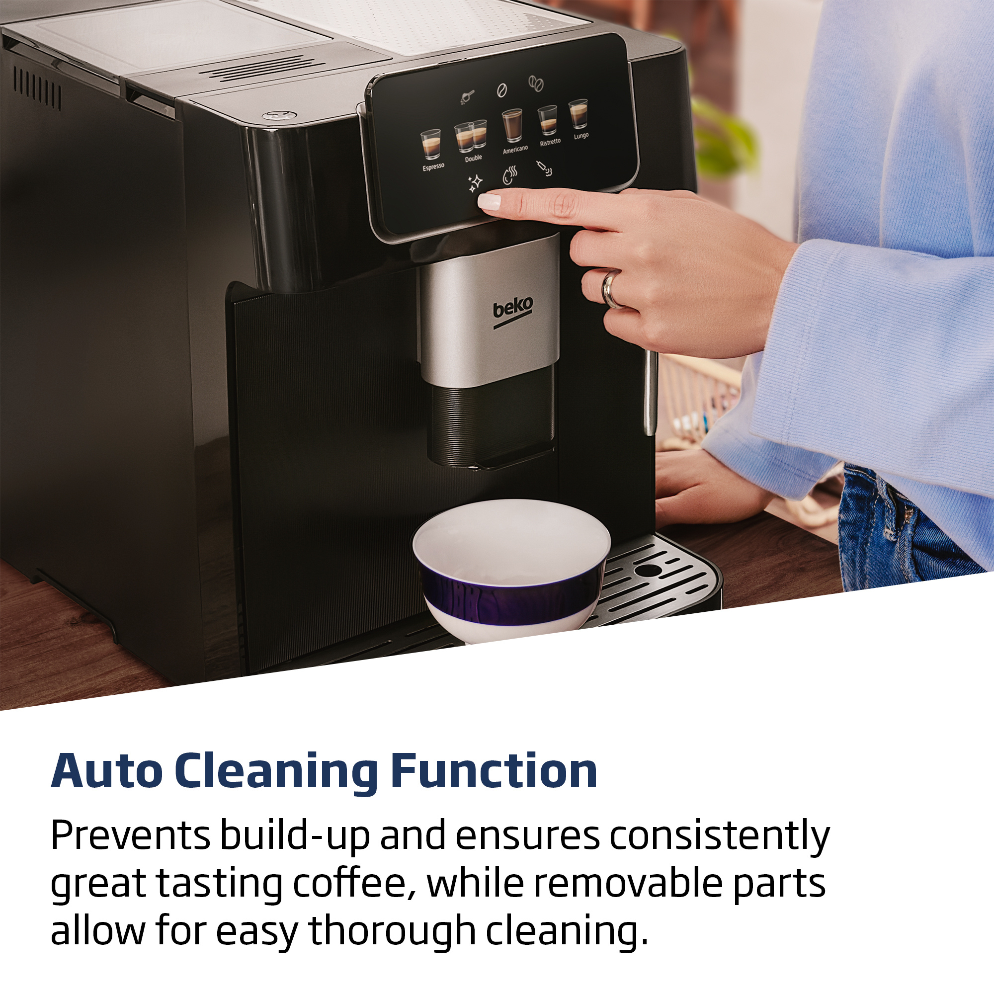 Beko CEG7302B Bean To Cup Fully Automatic Espresso Machine - Black thumbnail image