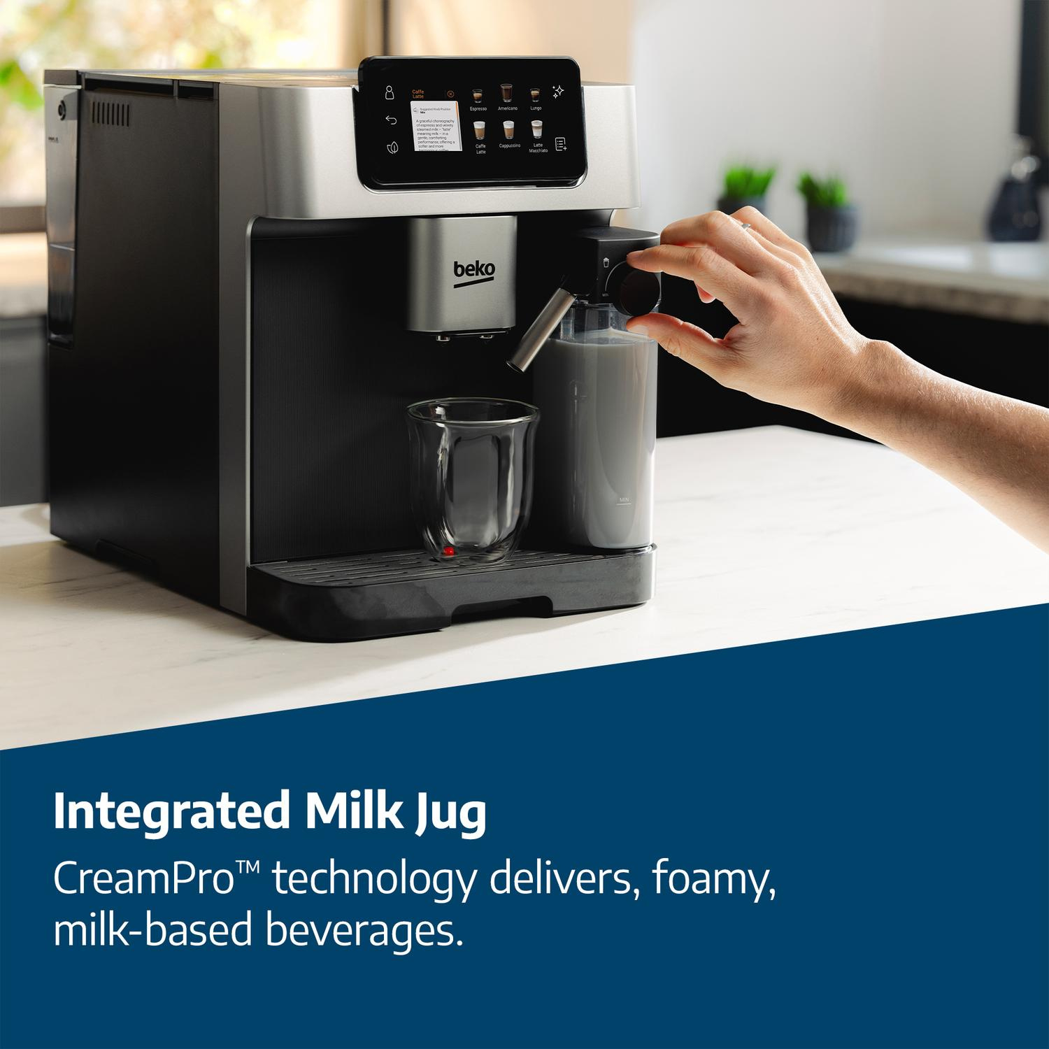 Beko CEG7348X CaffeExperto Bean to Cup Fully Automatic Espresso Machine - Silver thumbnail image