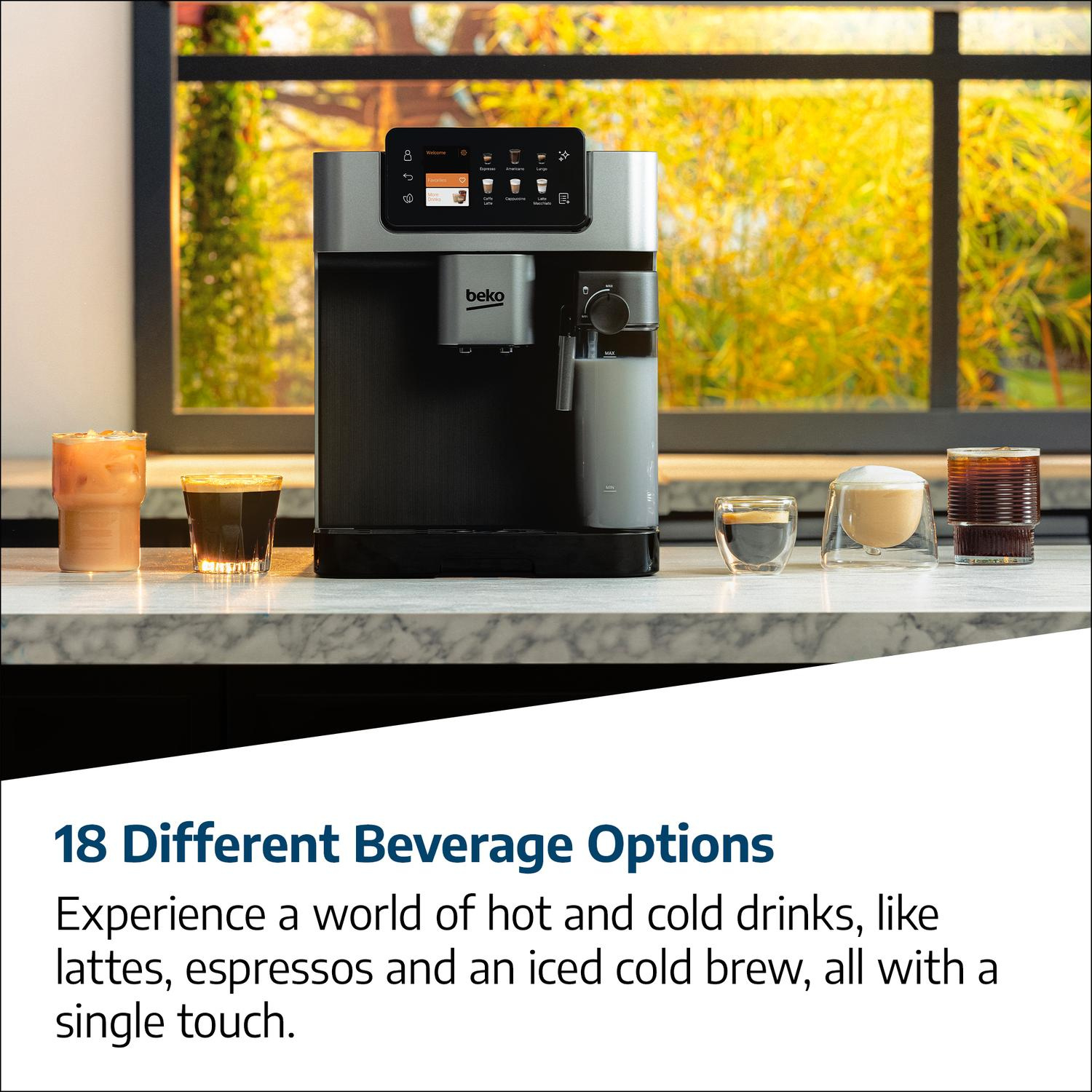 Beko CEG7348X CaffeExperto Bean to Cup Fully Automatic Espresso Machine - Silver thumbnail image