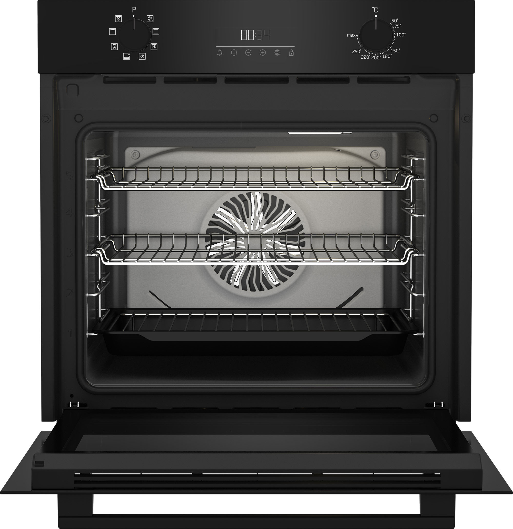 Beko CIMD91B 59.4cm Built In Electric Single Oven - Black thumbnail image