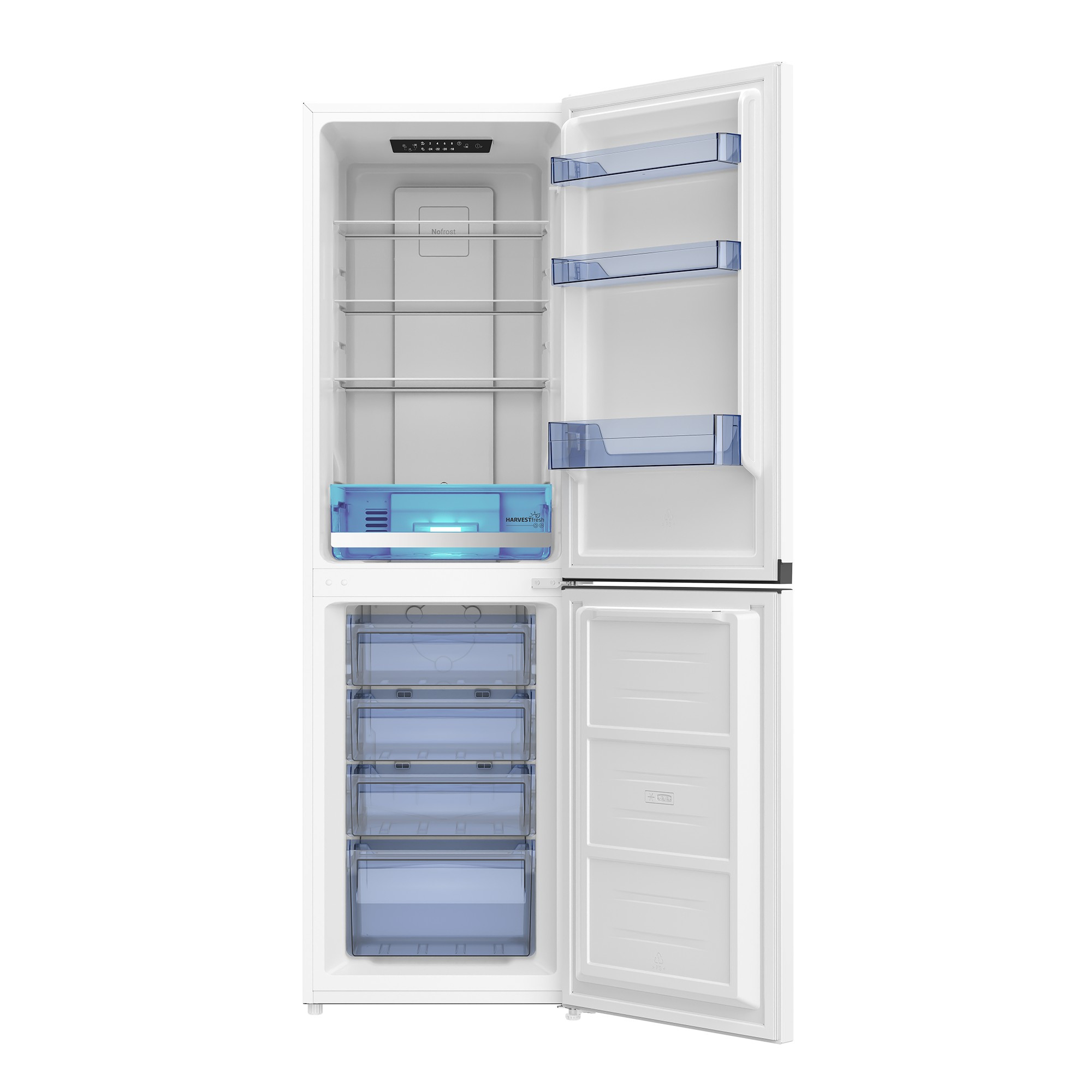 Beko CNE4581VW 50/50 No Frost Fridge Freezer - White thumbnail image