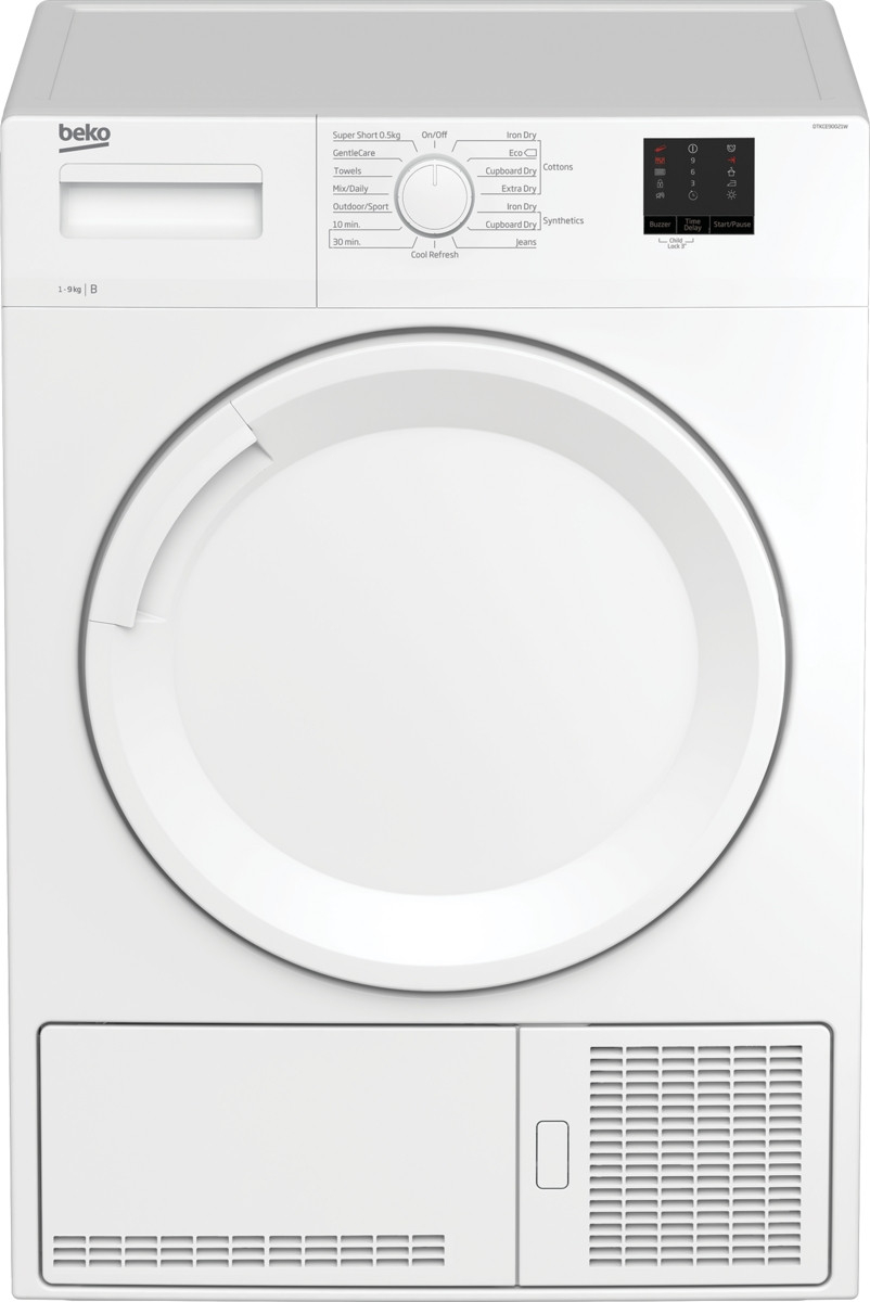 Beko DTKCE90021W 9kg Condenser Tumble Dryer with Sensor Programmes thumbnail image