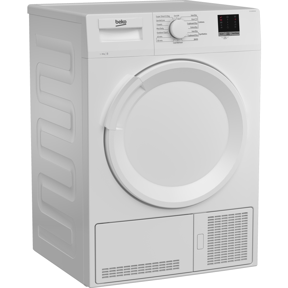 Beko DTLCE80051W 8kg Condenser Tumble Dryer - White thumbnail image
