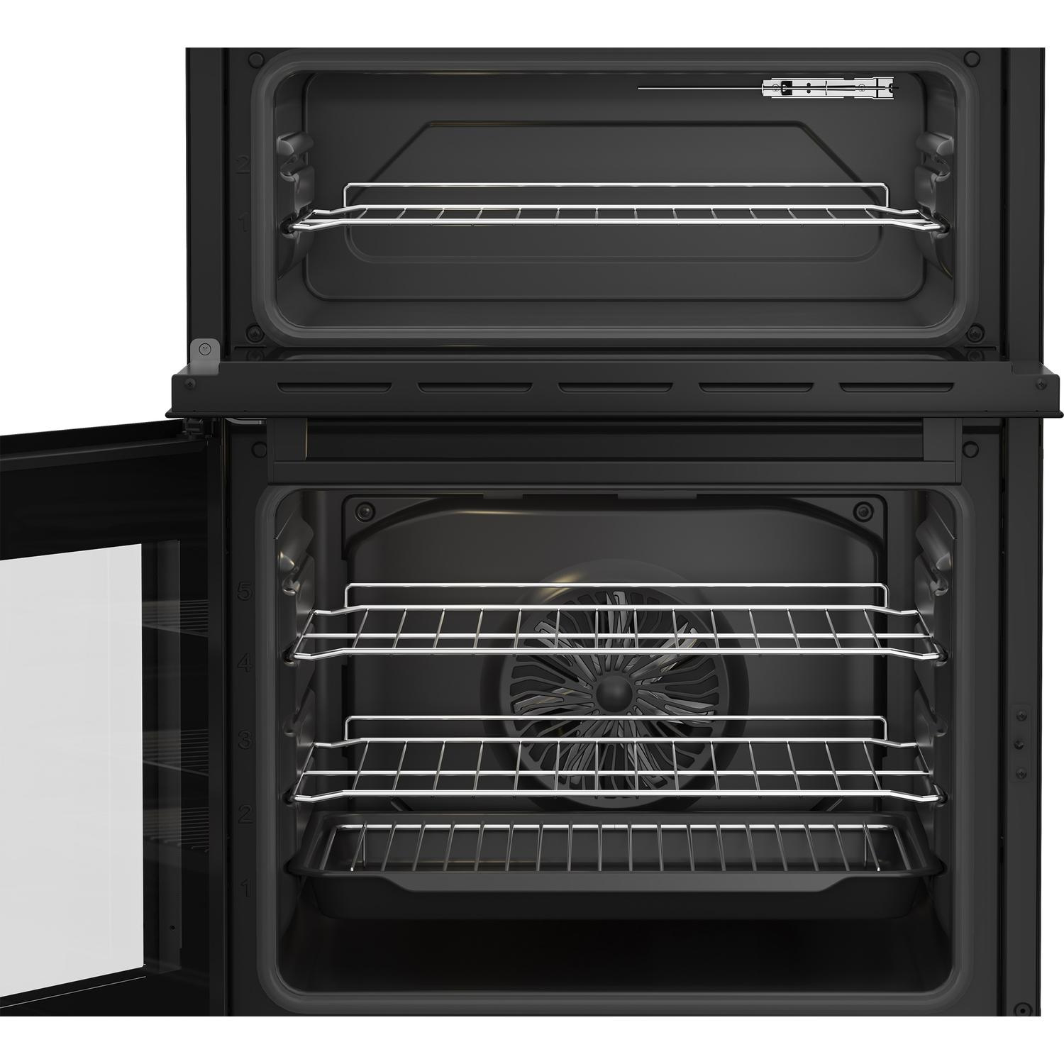 Beko EDC6731K 60cm Double Oven Electric Cooker with Vitroceramic Hob thumbnail image