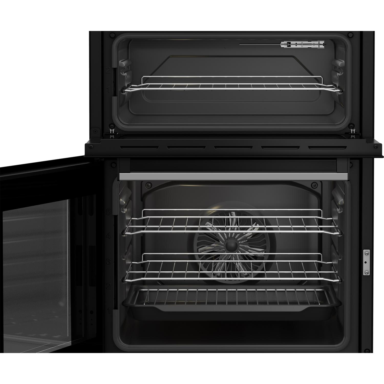 Beko EDC6731S 60cm Double Oven Electric Cooker with Vitroceramic Hob  thumbnail image