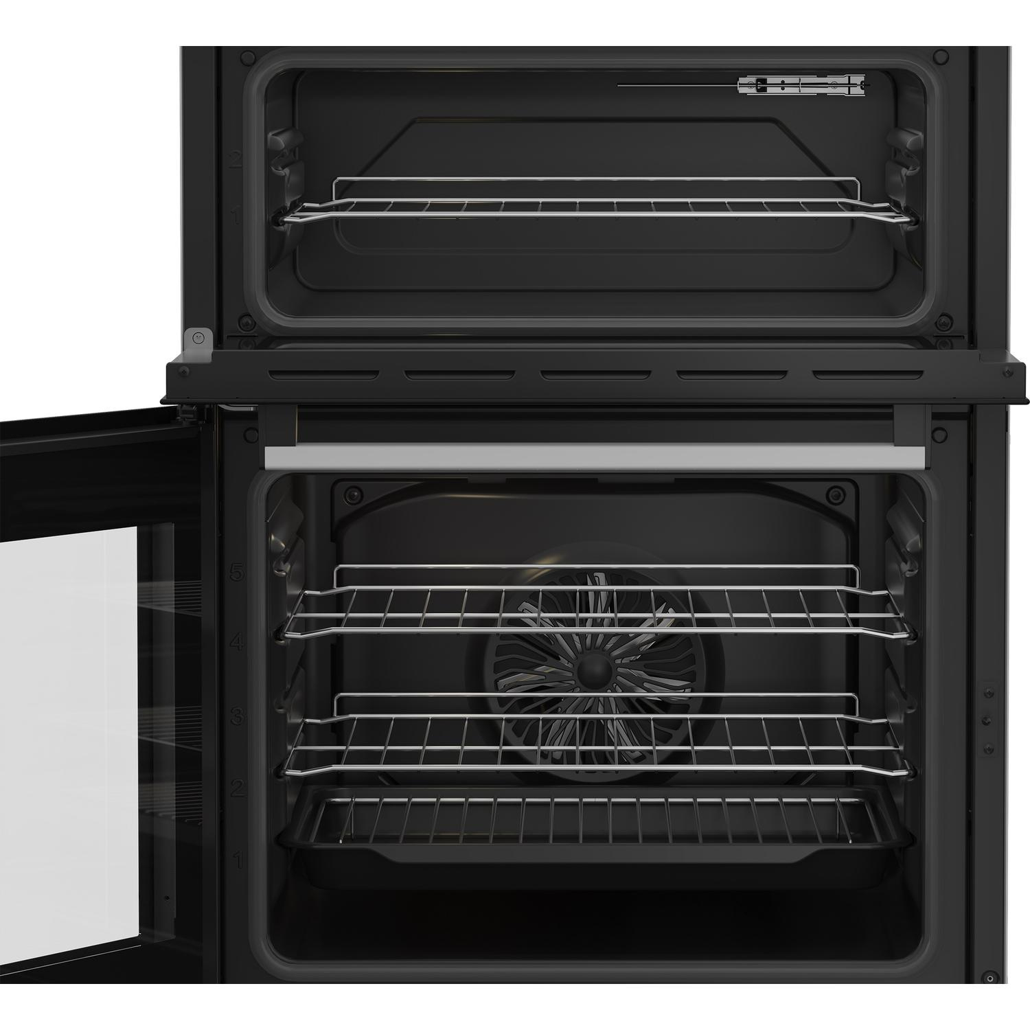 Beko EDC6731W 60cm Double Oven Electric Cooker with Vitroceramic Hob thumbnail image