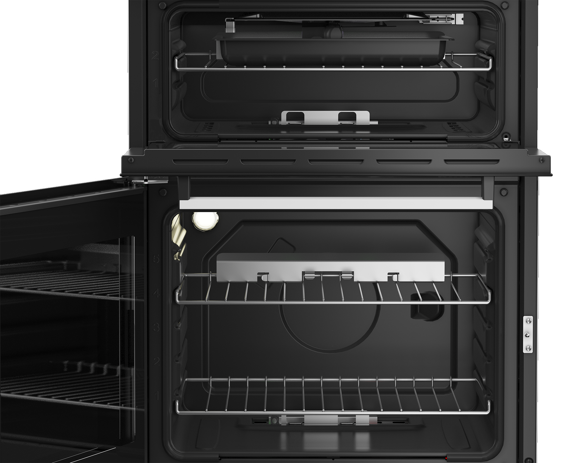 Beko EDG634W 60cm Double Oven Gas Cooker with Gas Hob - White thumbnail image