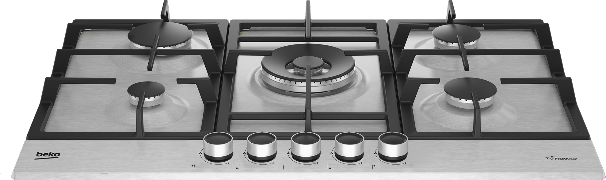 Beko HIAW75225SXE 75cm Gas Hob with Front Knob Controls - Stainless Steel thumbnail image