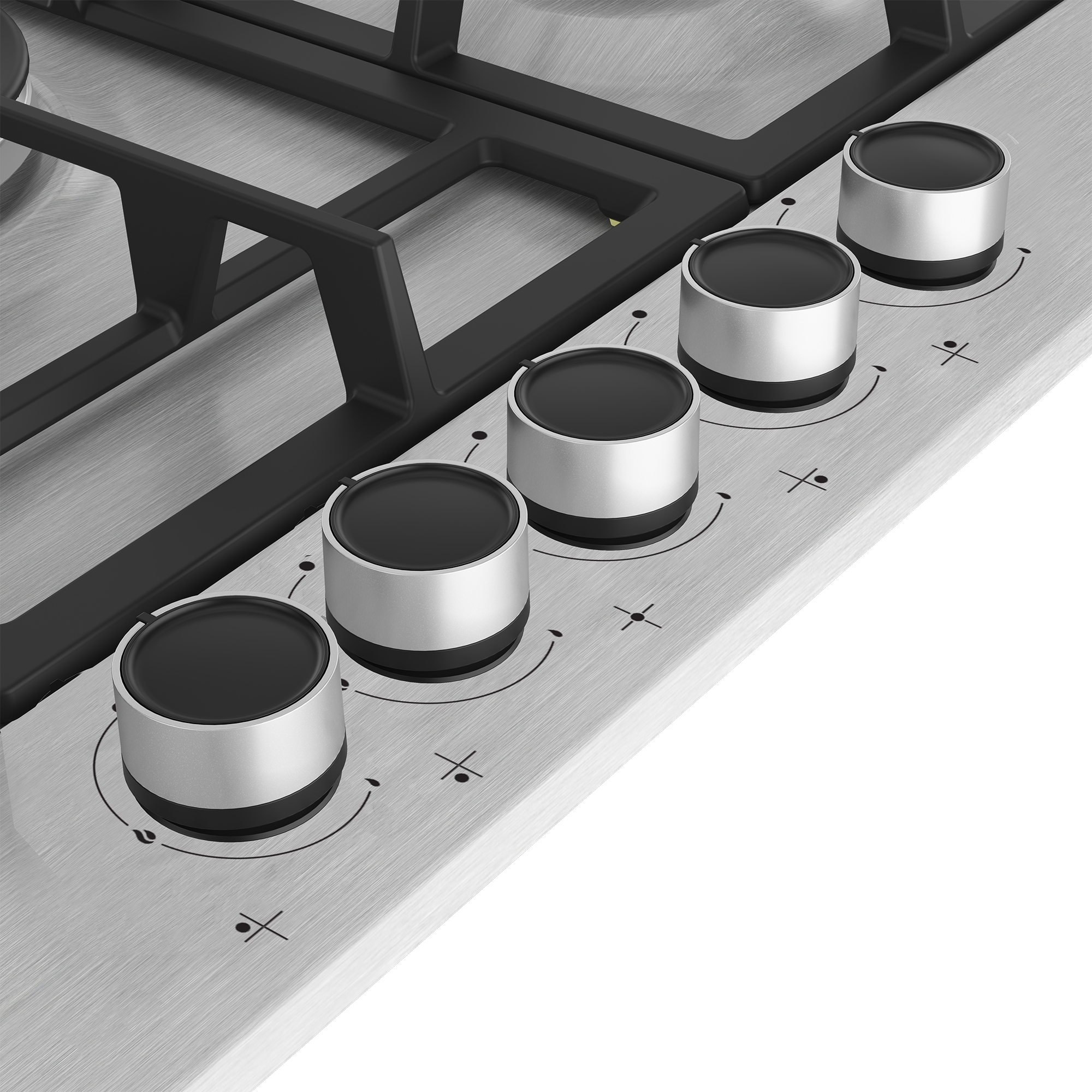 Beko HIAW75225SXE 75cm Gas Hob with Front Knob Controls - Stainless Steel thumbnail image