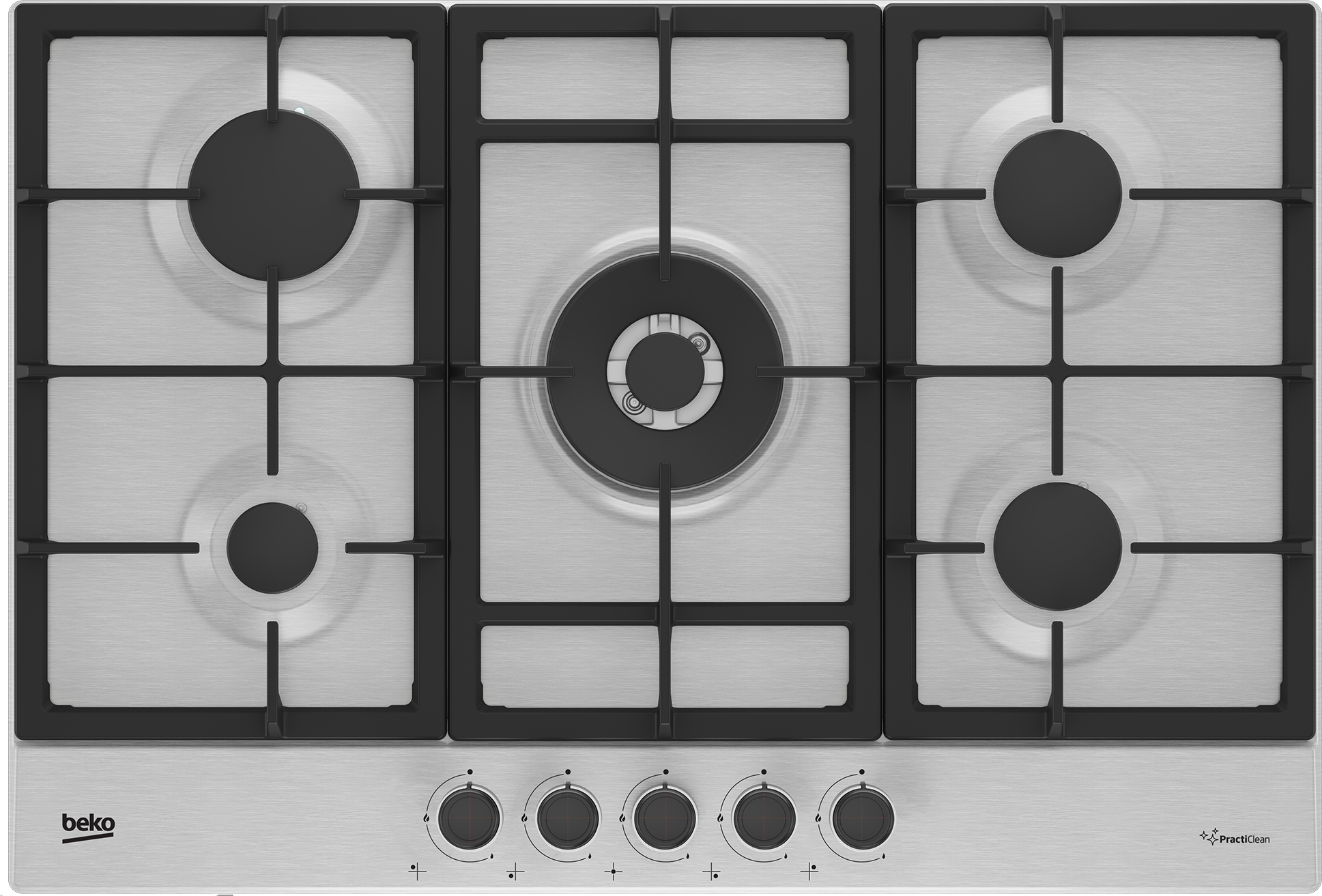 Beko HIAW75225SXE 75cm Gas Hob with Front Knob Controls - Stainless Steel thumbnail image