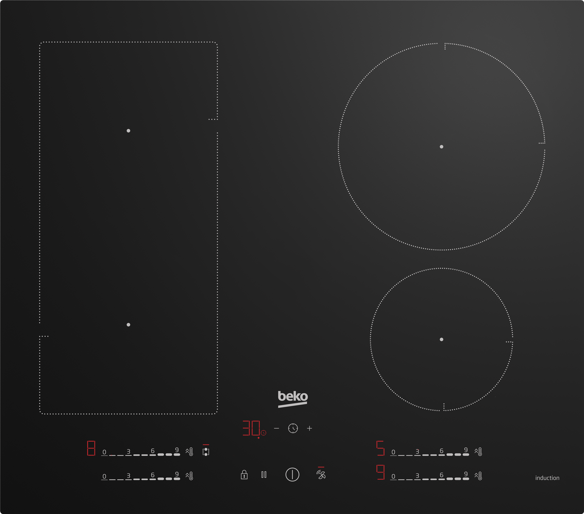 Beko HIIP64530UFT Induction Hob thumbnail image