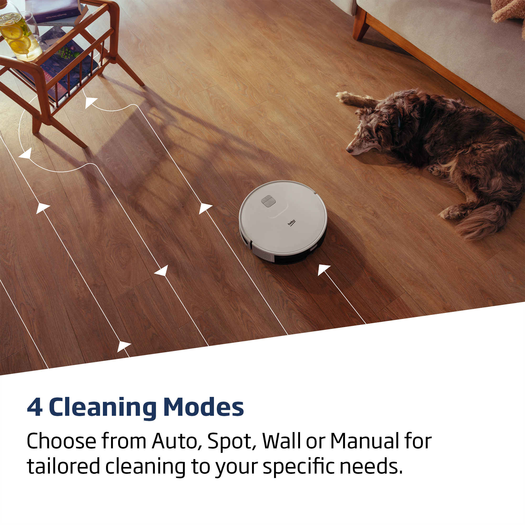 Beko VRR60314VW Robot Vacuum Cleaner - 150 Minutes Run Time - White thumbnail image
