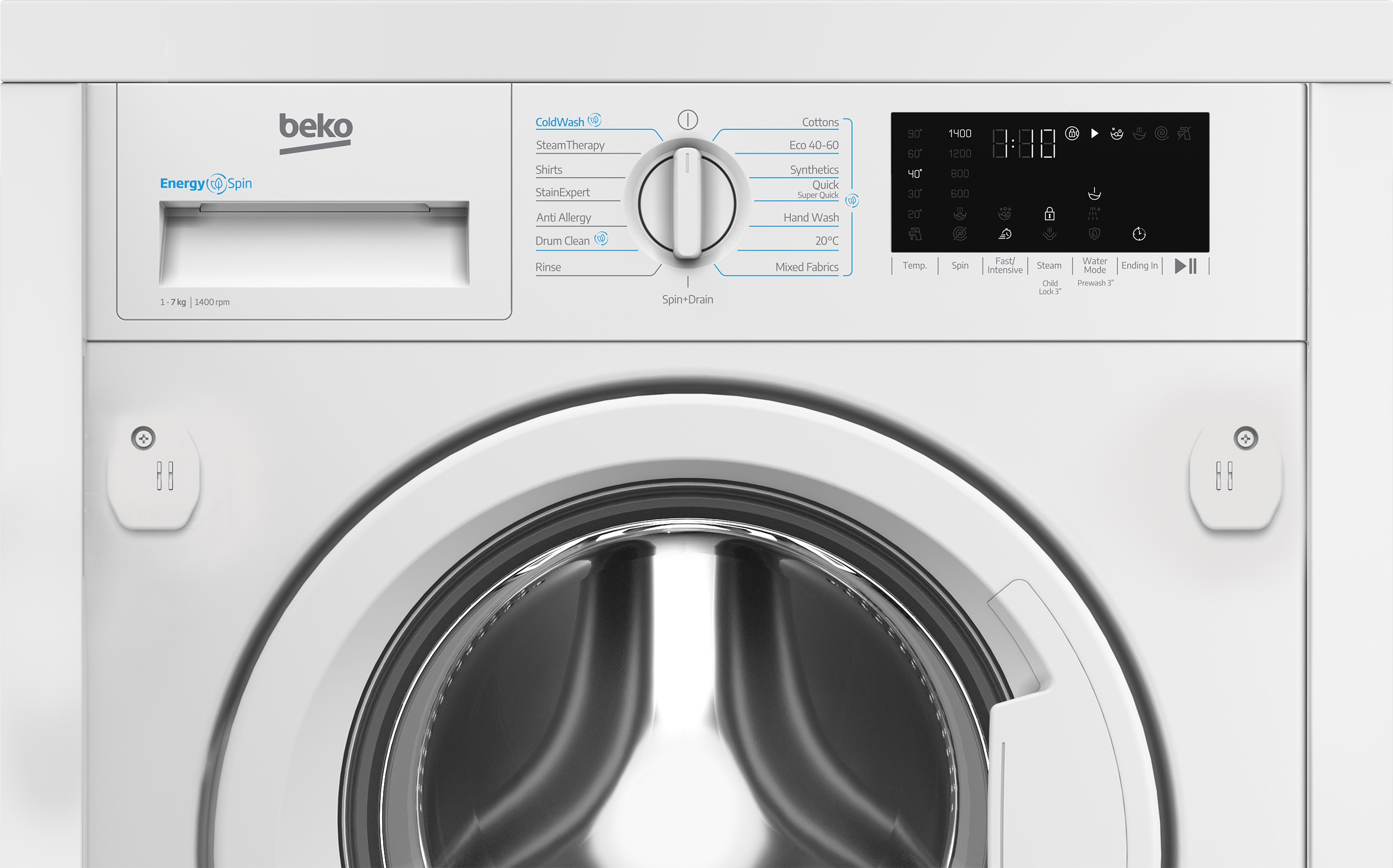 Beko WTIK741511 7kg 1400 Spin Integrated Washing Machine thumbnail image