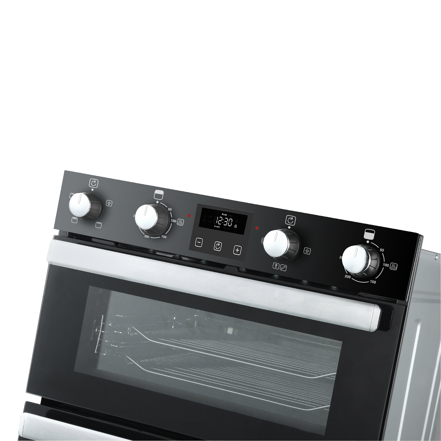 Belling BI902FPBLK 60cm Built In Electric Double Oven - Black thumbnail image