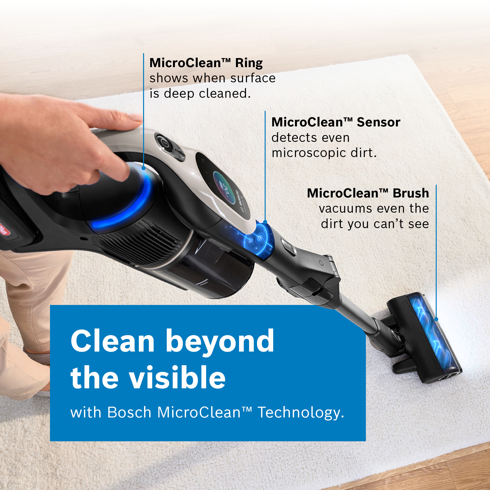 Bosch Unlimited 10 BBS1041GGB Cordless Handstick Vacuum Cleaner - 80 Minutes Runtime - Graphite thumbnail image