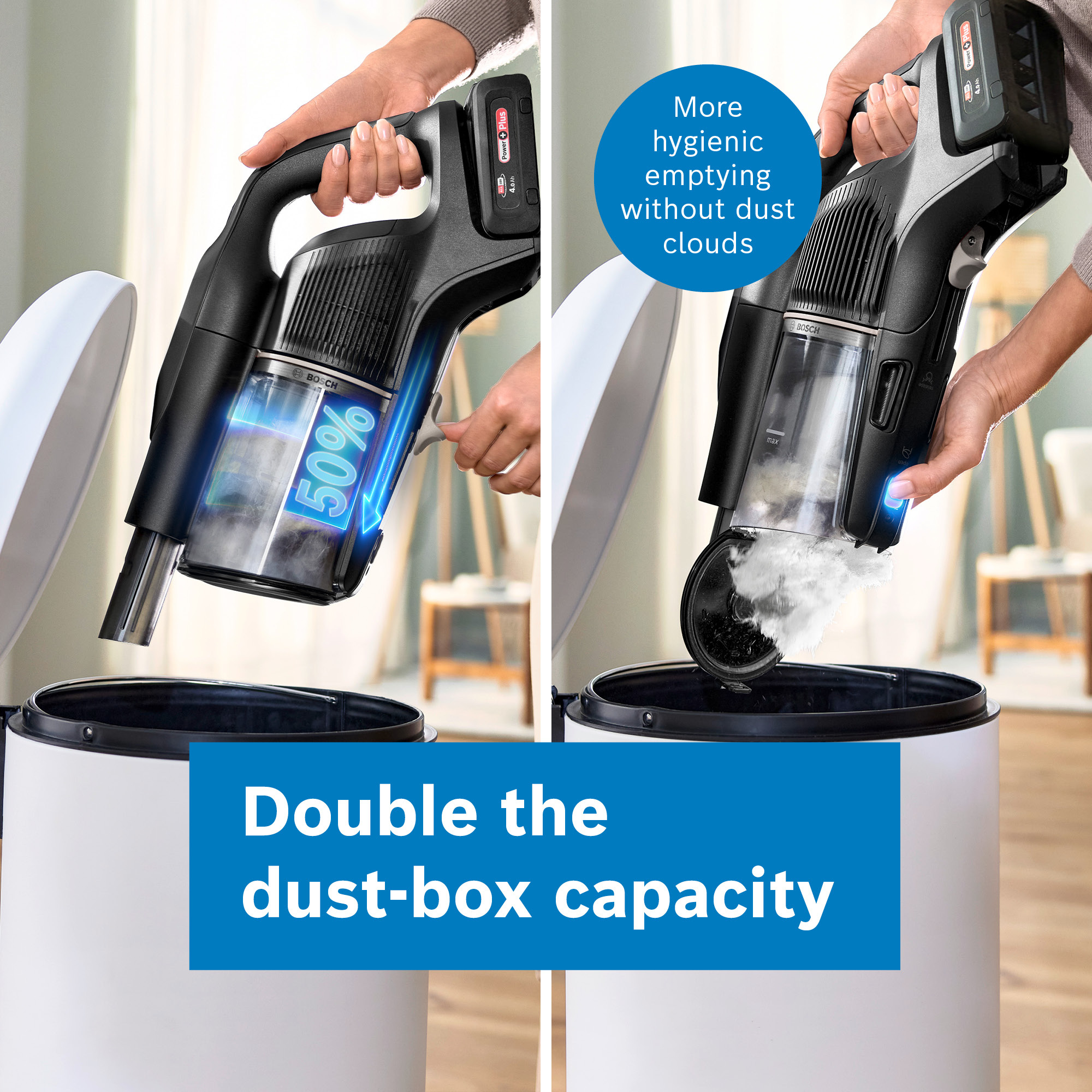 Bosch Unlimited 10 BBS1041GGB Cordless Handstick Vacuum Cleaner - 80 Minutes Runtime - Graphite thumbnail image