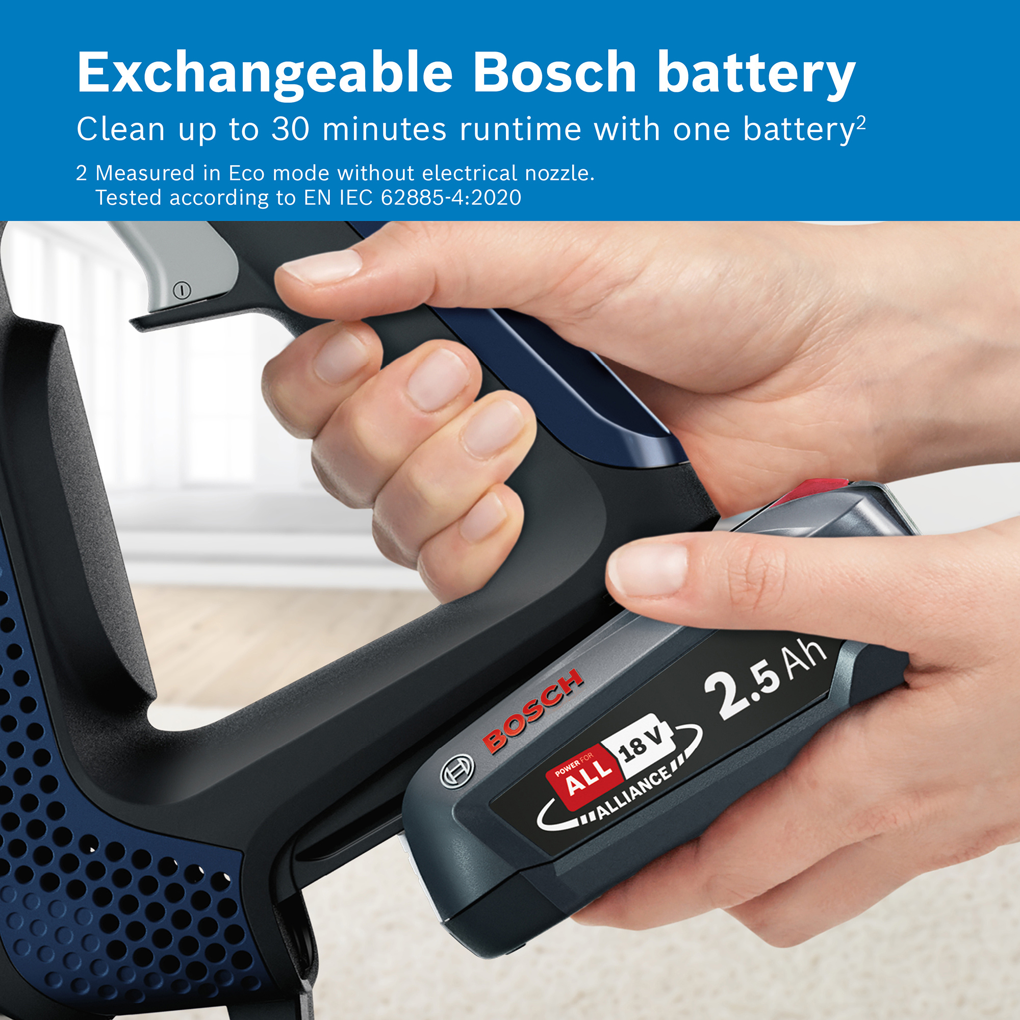 Bosch BBS611GB Cordless Vacuum Cleaner - 30 Minute Run Time - Black - PLUS Additional Battery thumbnail image