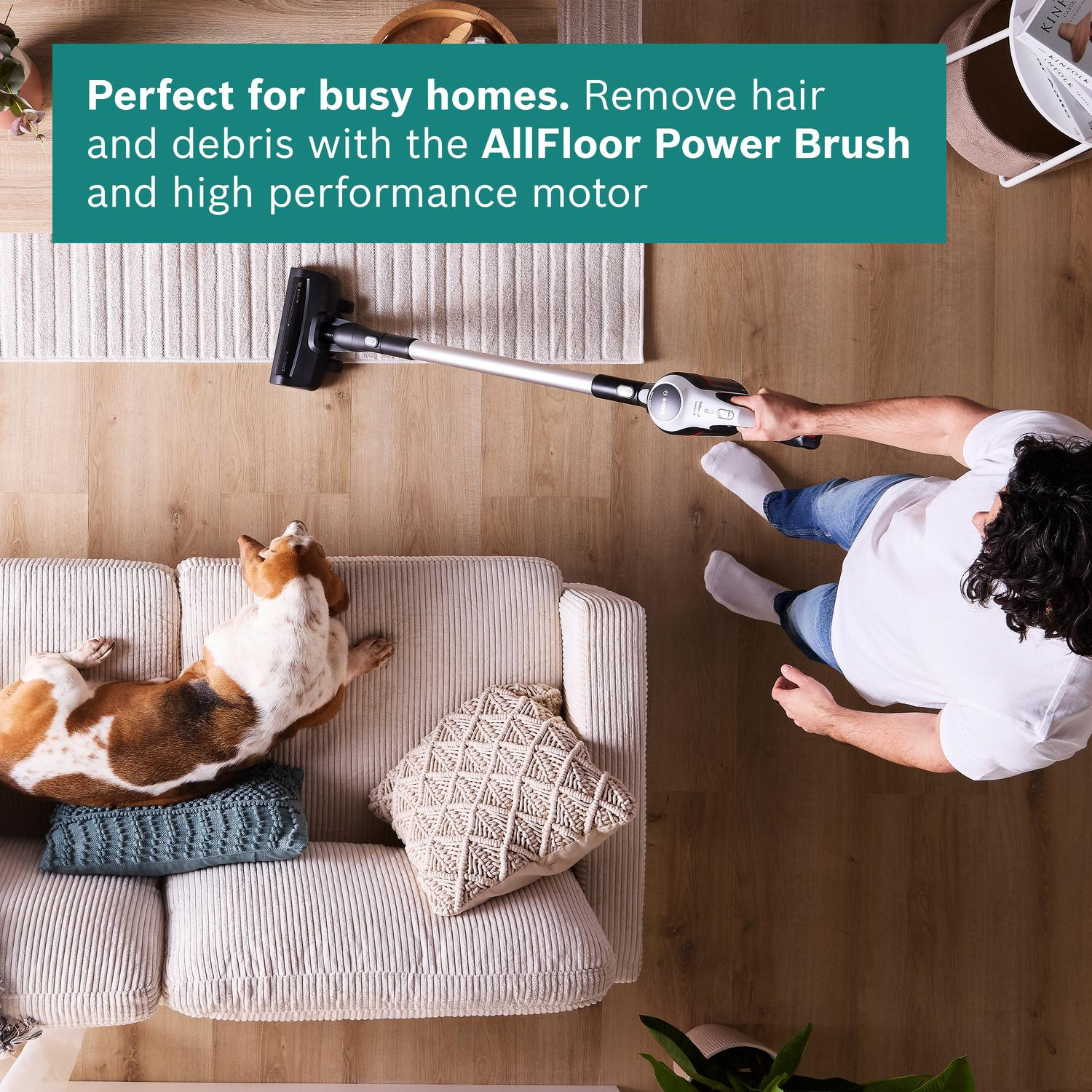 Bosch BCS612GB Unlimited Serie 6 ProHome Cordless Vacuum Cleaner - 30 Minute Run Time - White - PLUS Additional Battery thumbnail image
