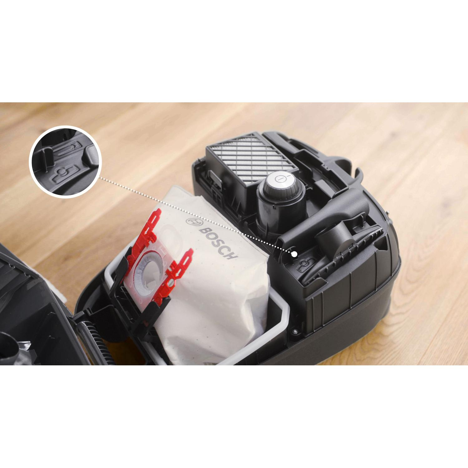 Bosch BGB41HYGGB ProHygienic Bagged Vacuum Cleaner - White thumbnail image