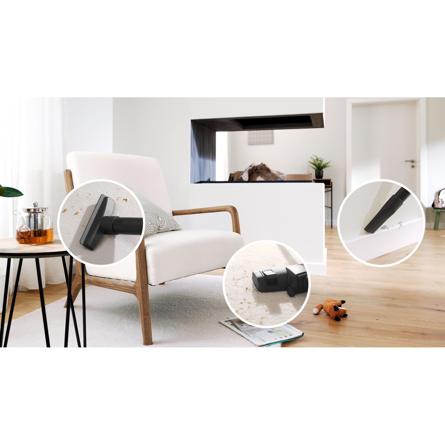 Bosch BGB41HYGGB ProHygienic Bagged Vacuum Cleaner - White thumbnail image