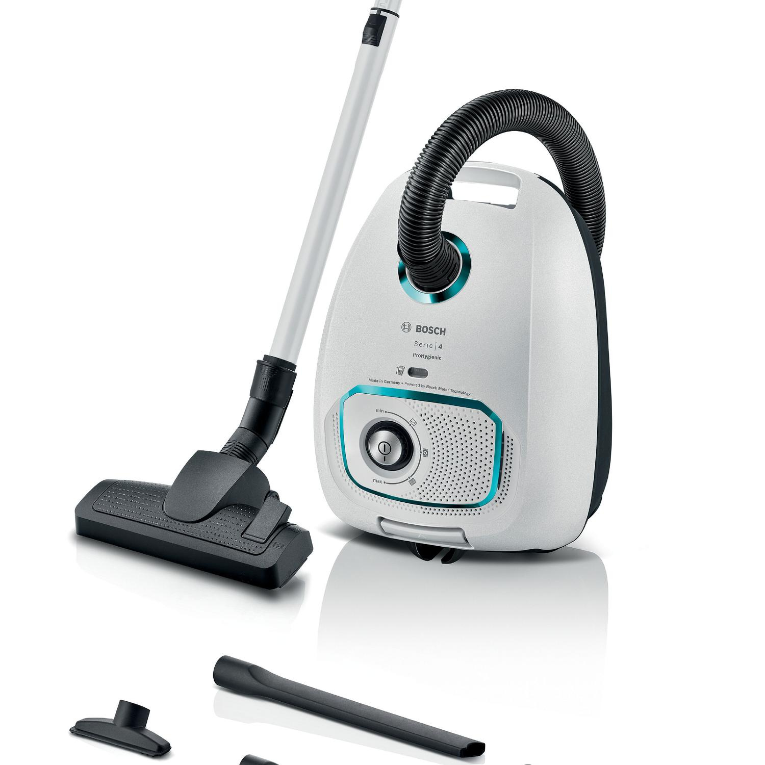 Bosch BGB41HYGGB ProHygienic Bagged Vacuum Cleaner - White thumbnail image