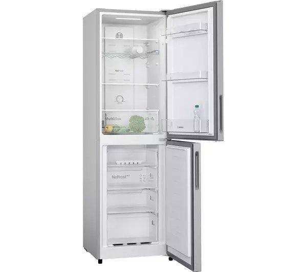 Bosch KGN27NLEAG 55cm 50/50 Frost Free Fridge Freezer - Silver thumbnail image