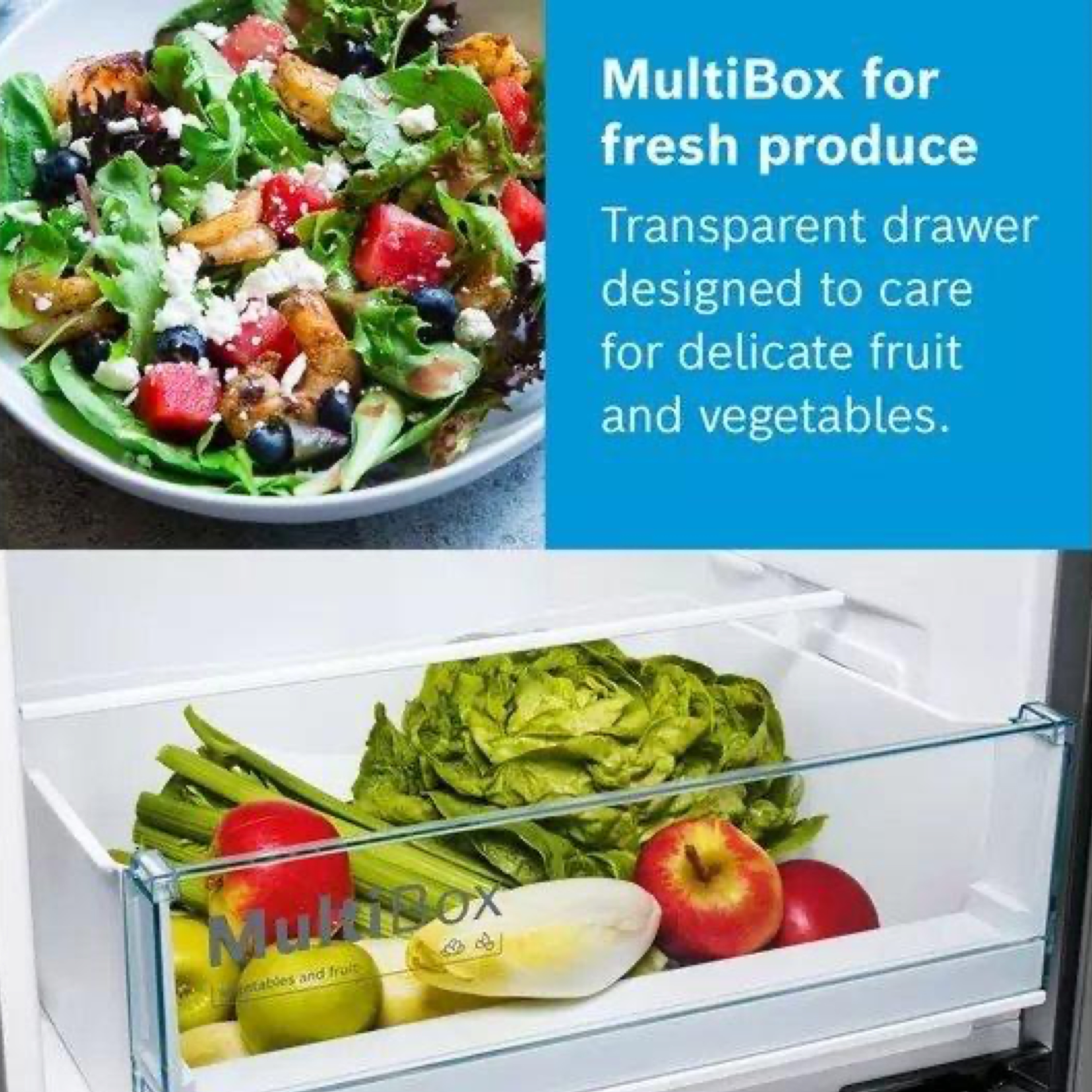 Bosch KGN34NLEAG 60cm wide 50/50 No Frost Fridge Freezer - Silver thumbnail image