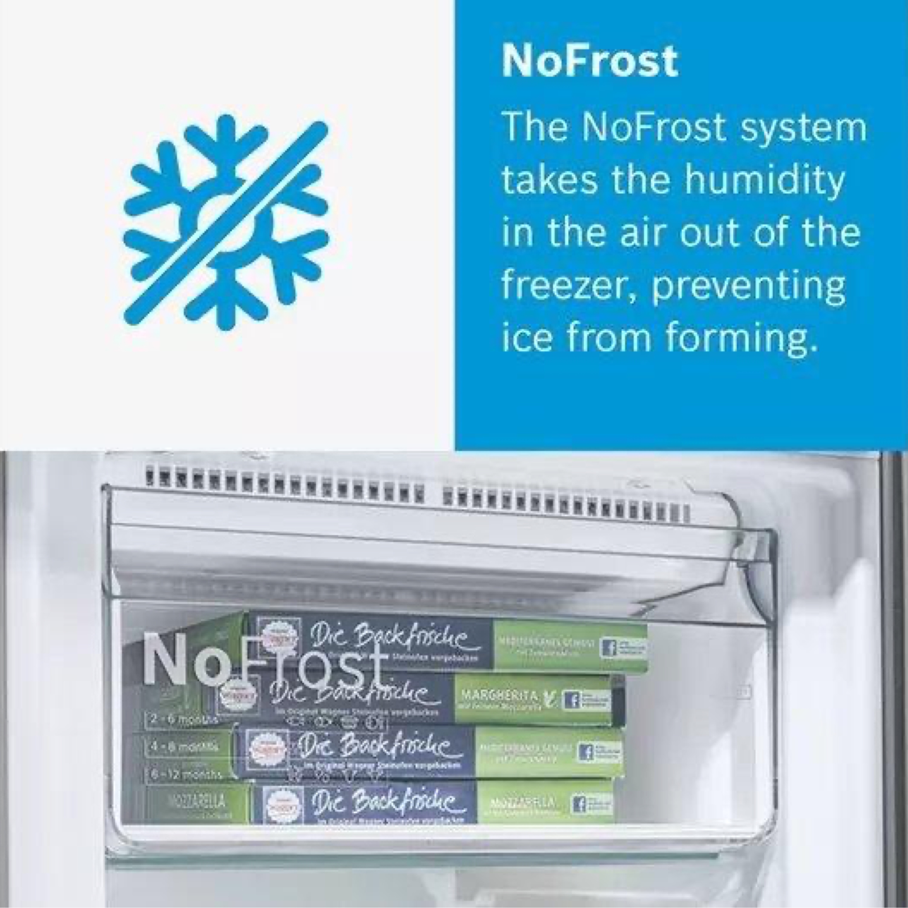 Bosch KGN34NLEAG 60cm wide 50/50 No Frost Fridge Freezer - Silver thumbnail image