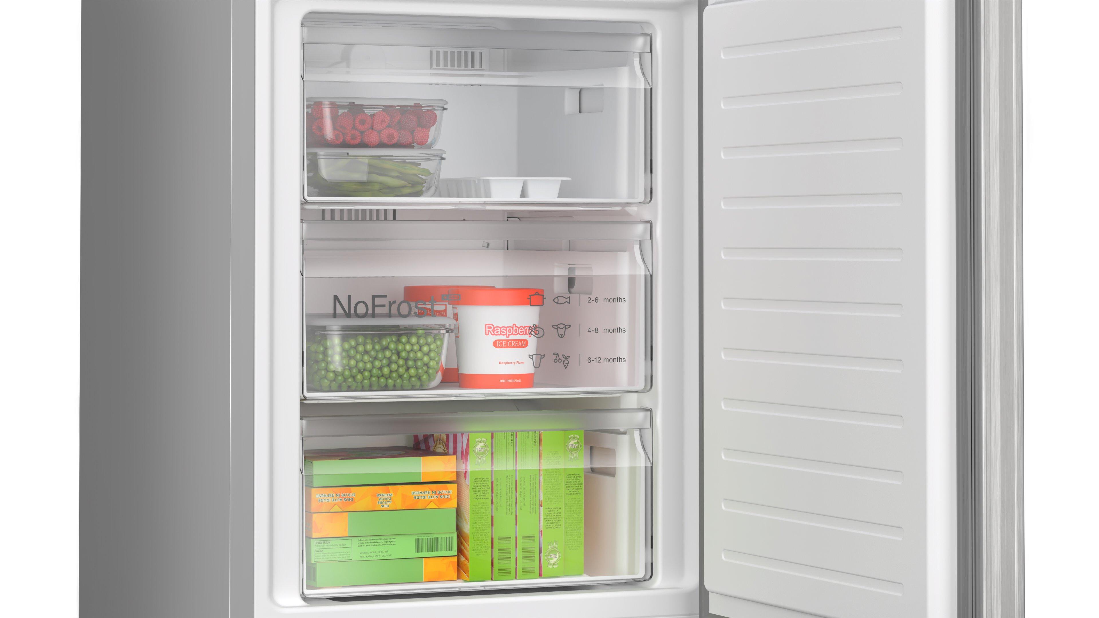 Bosch KGN362LDFG 60cm 70/30 Frost Free Fridge Freezer - Inox-look thumbnail image