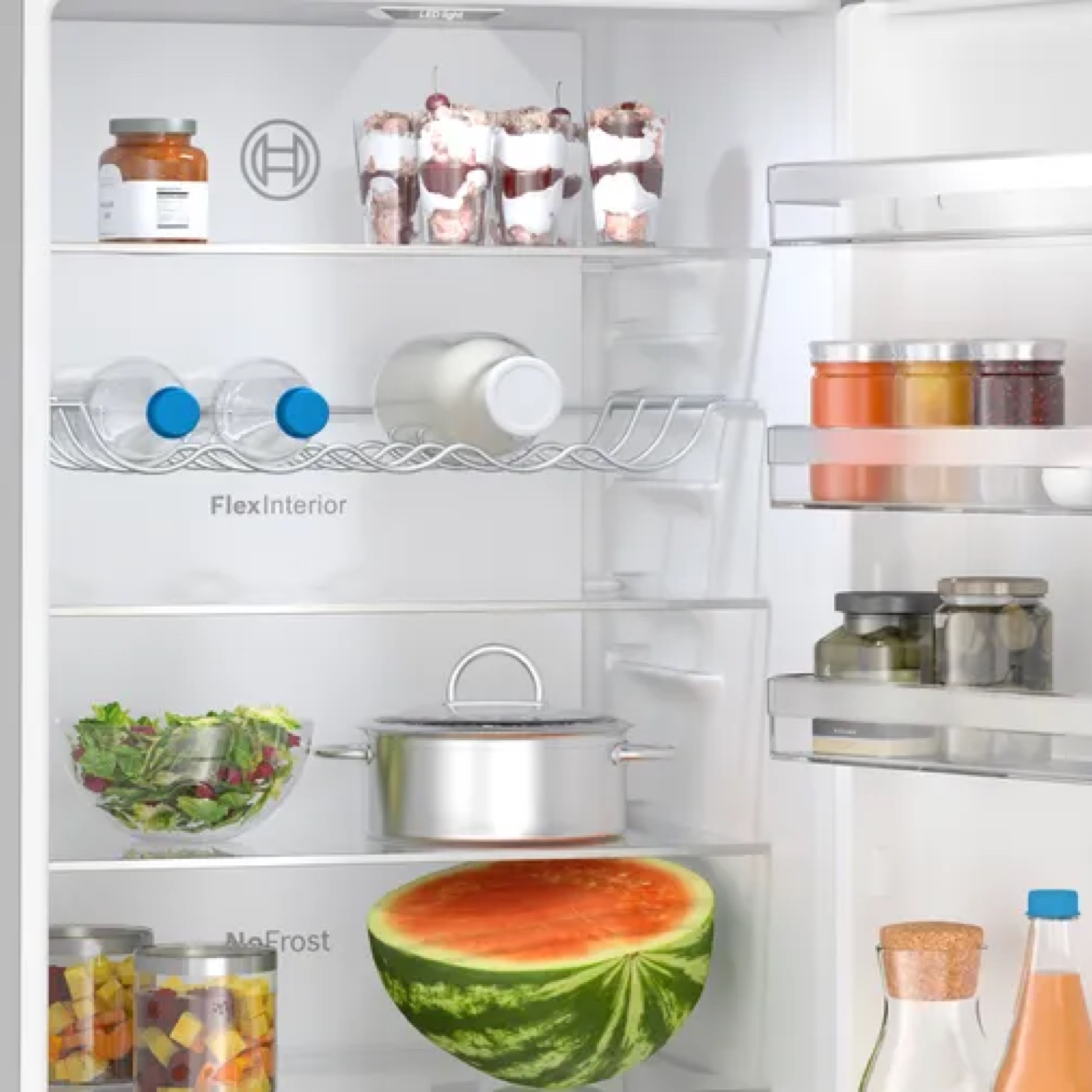 Bosch KGN392LAF 60cm 70/30 Frost Free Fridge Freezer - Stainless Steel thumbnail image