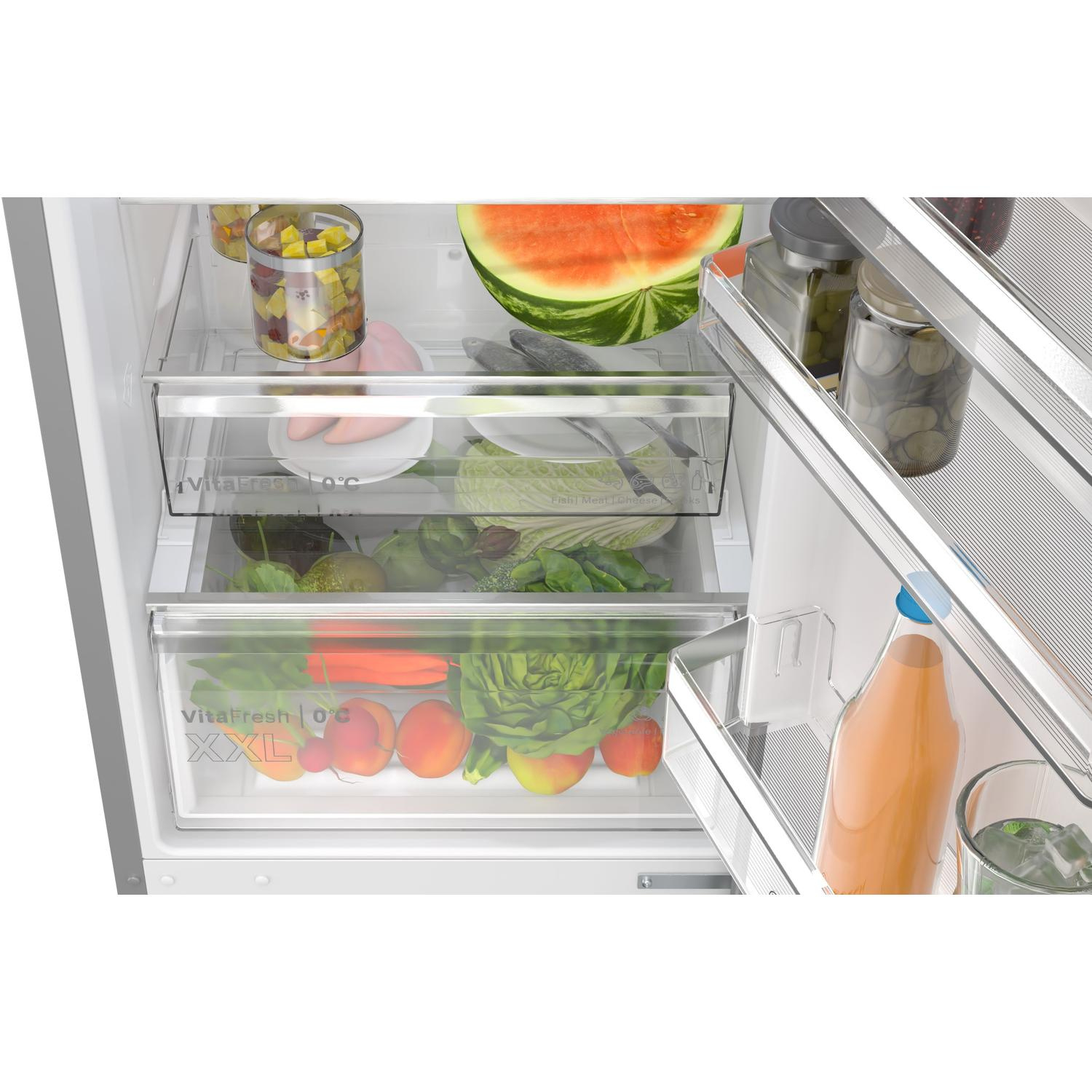 Bosch KGN392LAGG 60cm 60/40 Total No Frost Fridge Freezer - Silver thumbnail image