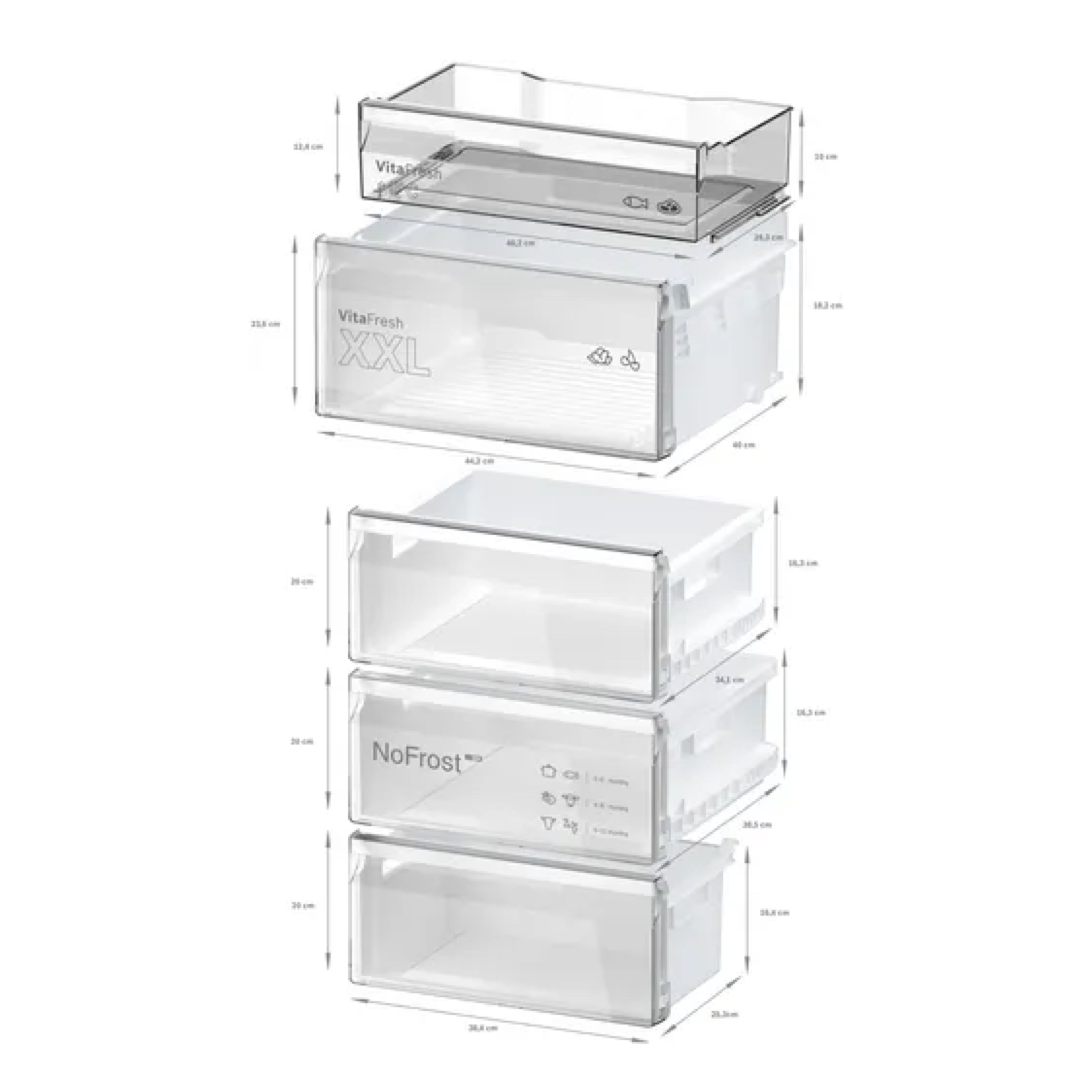 Bosch KGN392LDFG 60cm 70/30 Frost Free Fridge Freezer - Inox thumbnail image