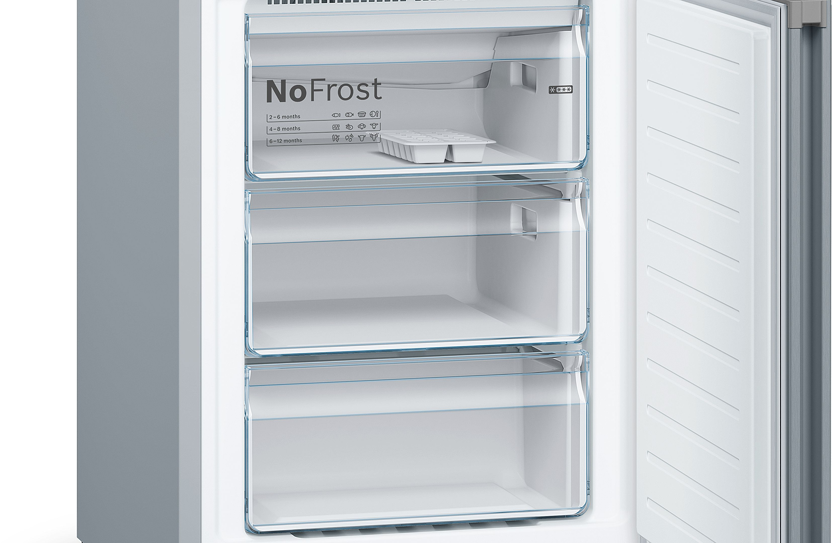 Bosch KGN392LEBG 60cm 70/30 Total No Frost Fridge Freezer - Stainless Steel Look thumbnail image