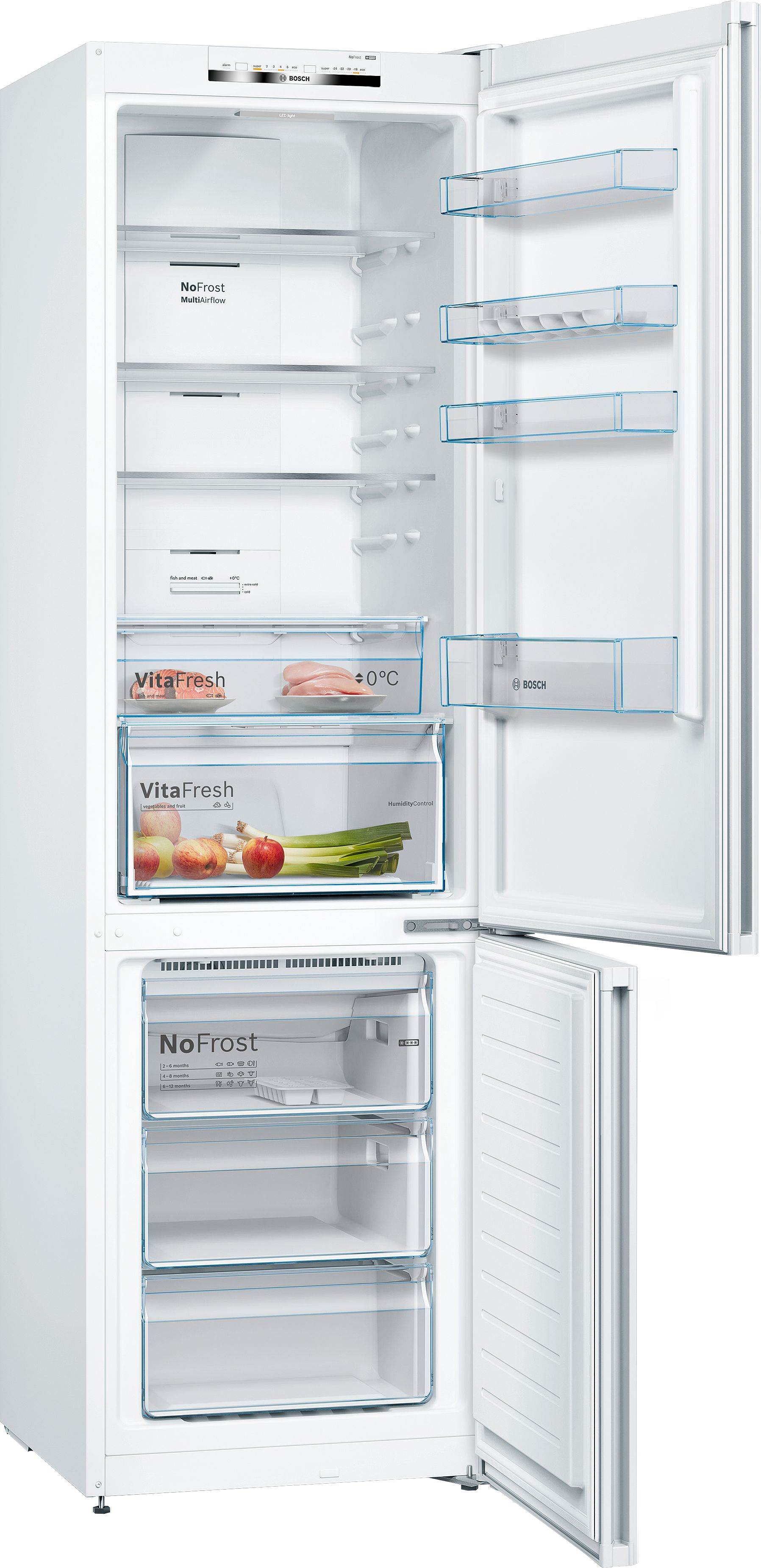 Bosch KGN392WEBG 60cm 70/30 Frost Free Fridge Freezer - White thumbnail image