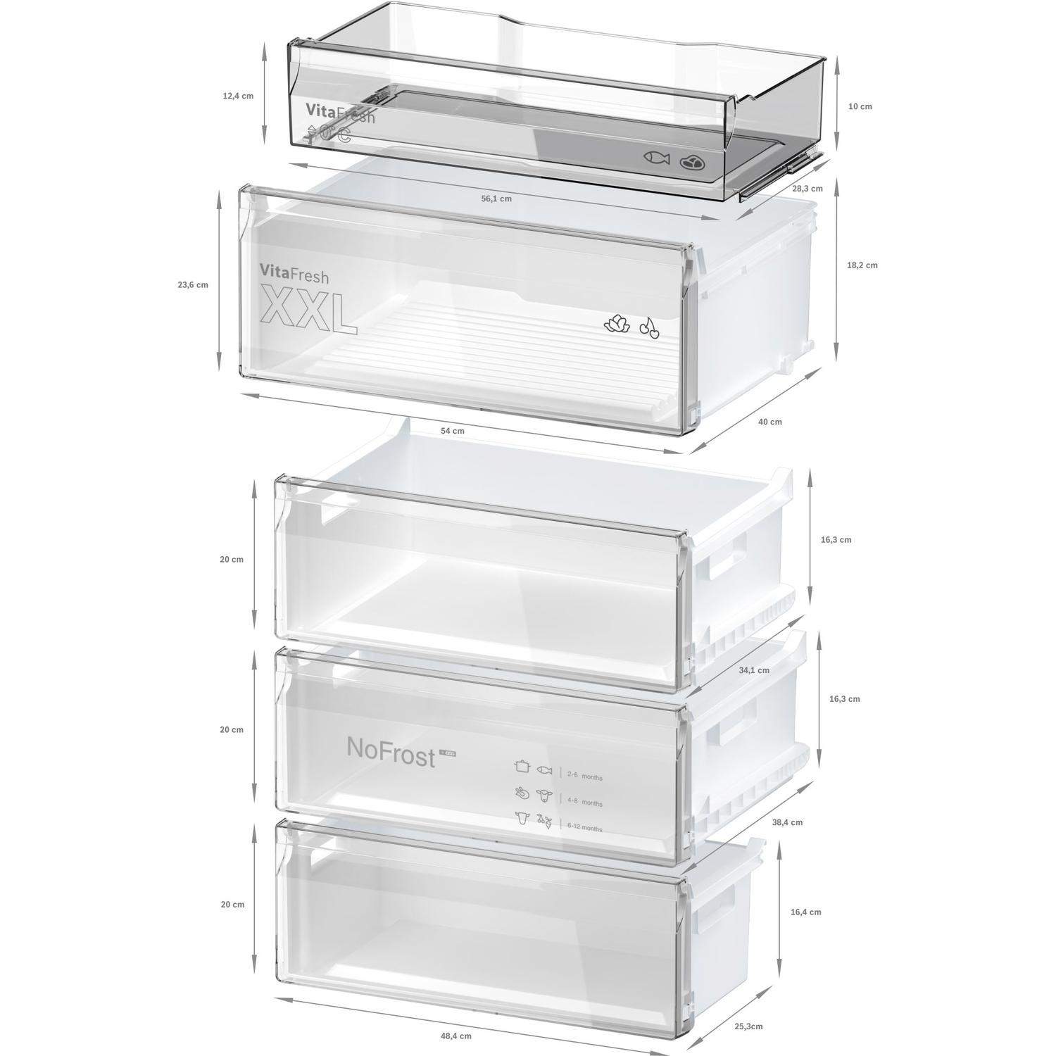 Bosch KGN492LDFG 70cm 70/30 Frost Free Fridge Freezer - Stainless Steel thumbnail image