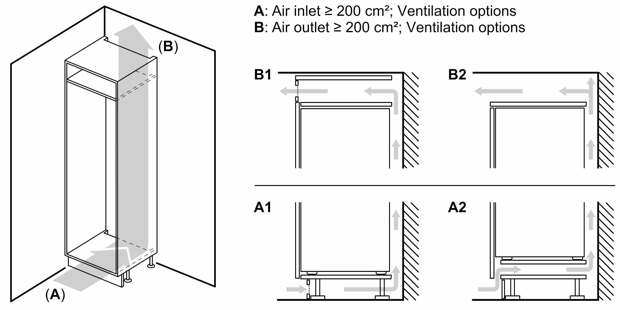 Bosch KIN85NSE0G 50/50 Built-In Frost Free Fridge Freezer  thumbnail image