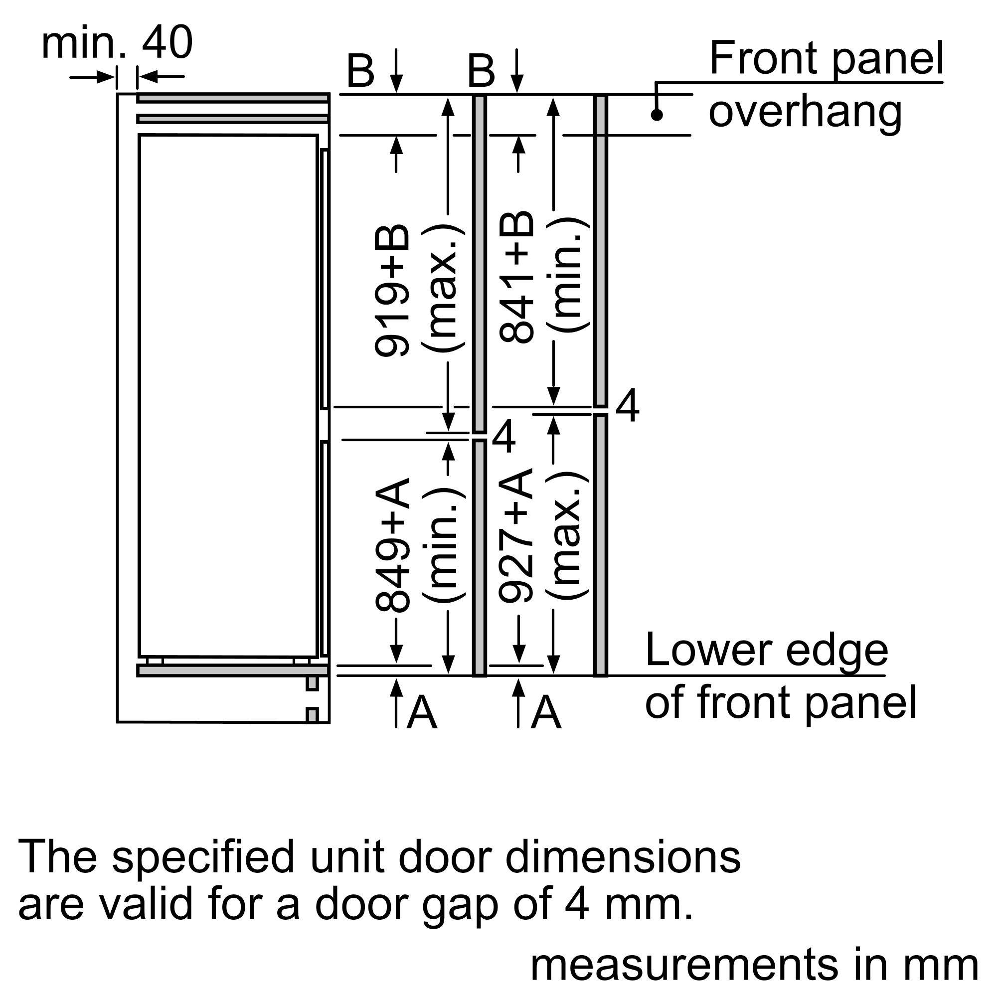 Bosch KIN85NSE0G 50/50 Built-In Frost Free Fridge Freezer  thumbnail image