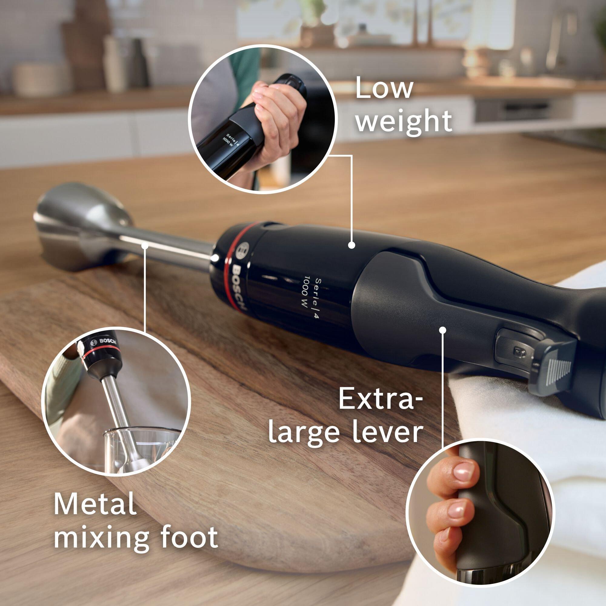 Bosch MSM4B670GB ErgoMaster Series 4 Hand Blender - Black thumbnail image
