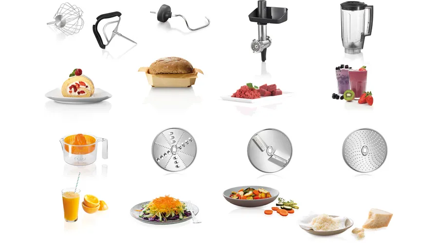 Bosch MUM59340GB CreationLine 3.9 Litre 1000W Stand Mixer - Anthracite - Silver thumbnail image