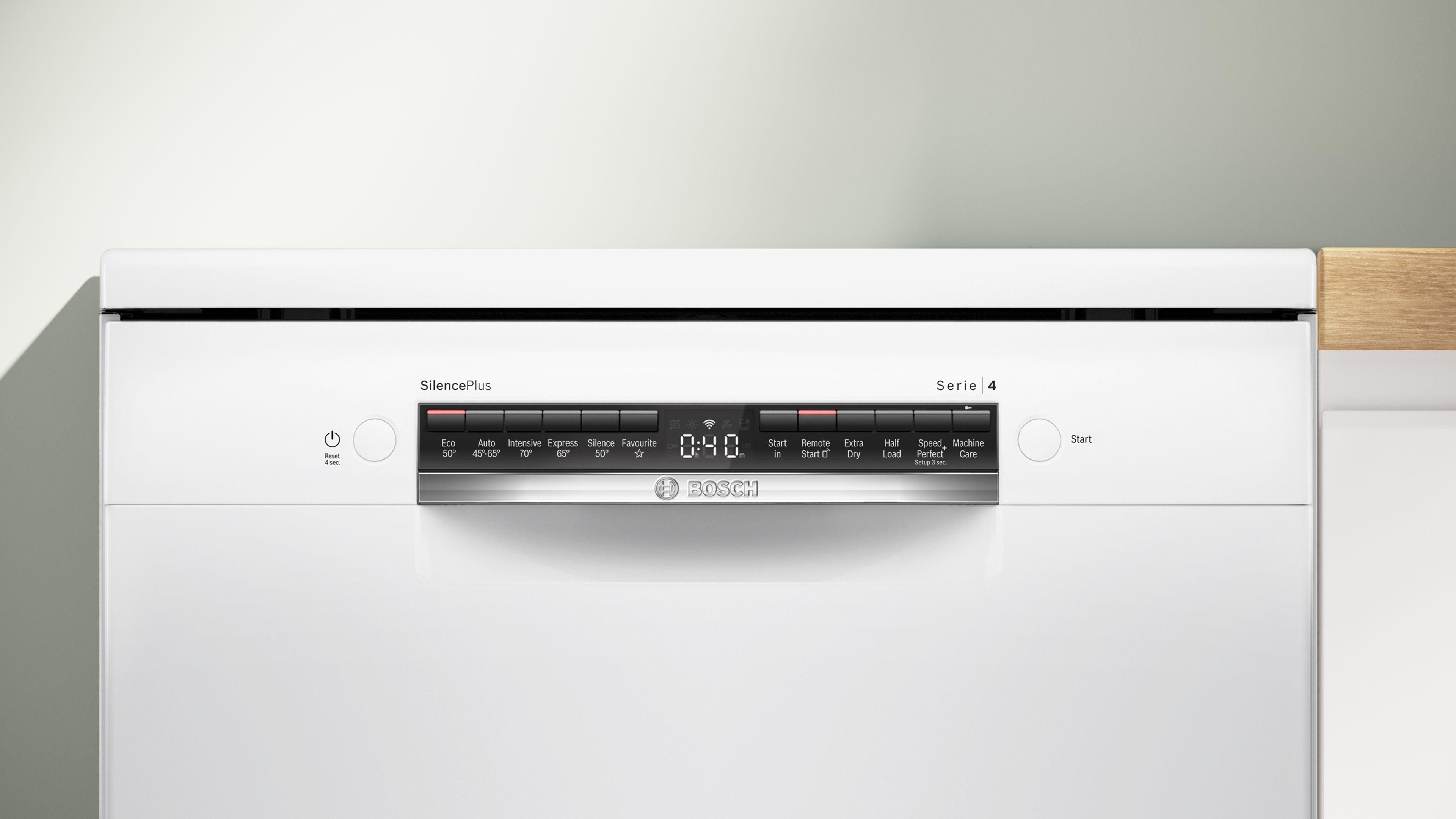 Bosch SMS4EKW06G Dishwasher - White - 13 Place Settings thumbnail image