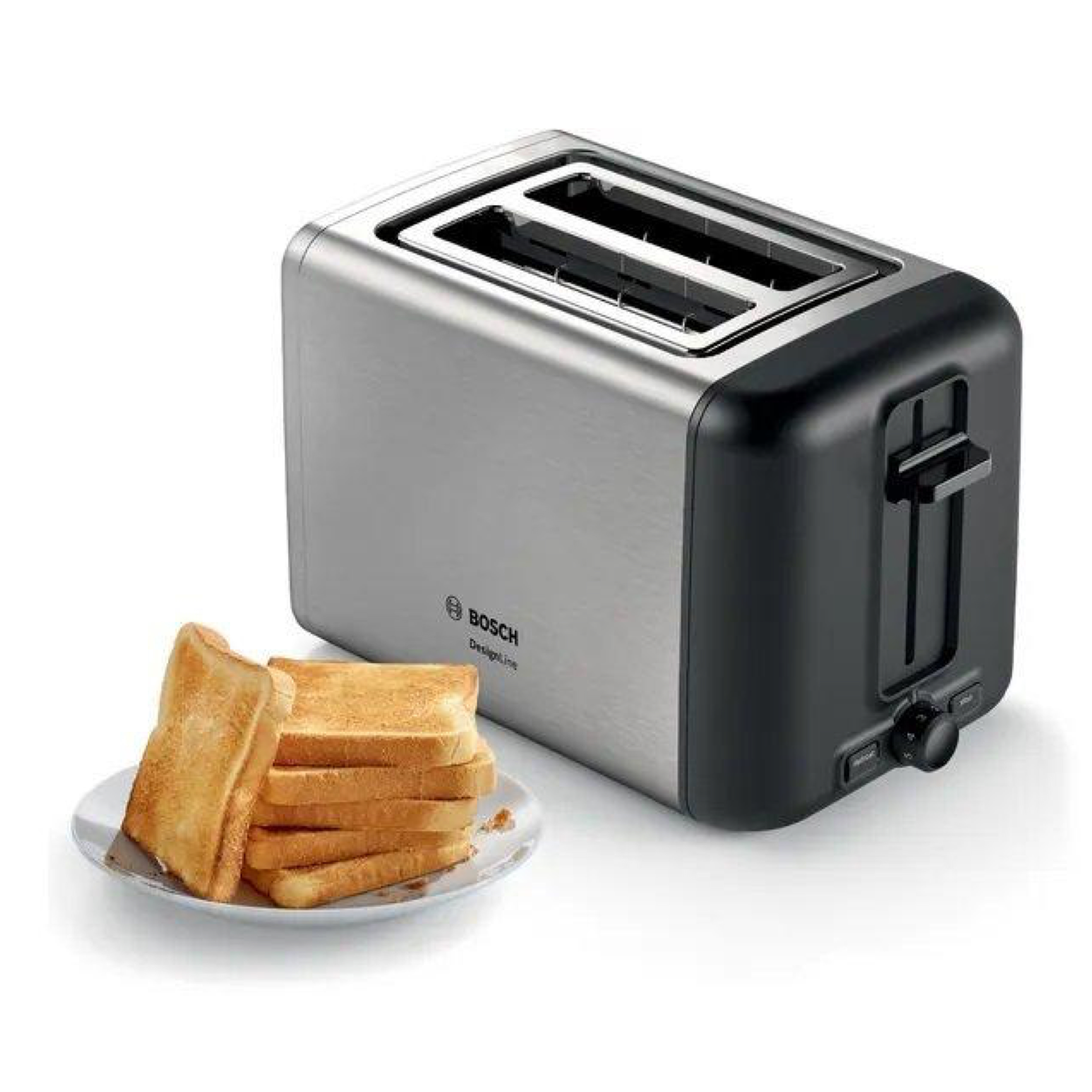 Bosch TAT3P420GB 2 Slice Toaster - Stainless Steel thumbnail image