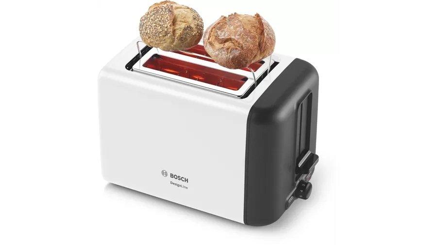 Bosch TAT3P421GB 2 Slice Toaster - White thumbnail image