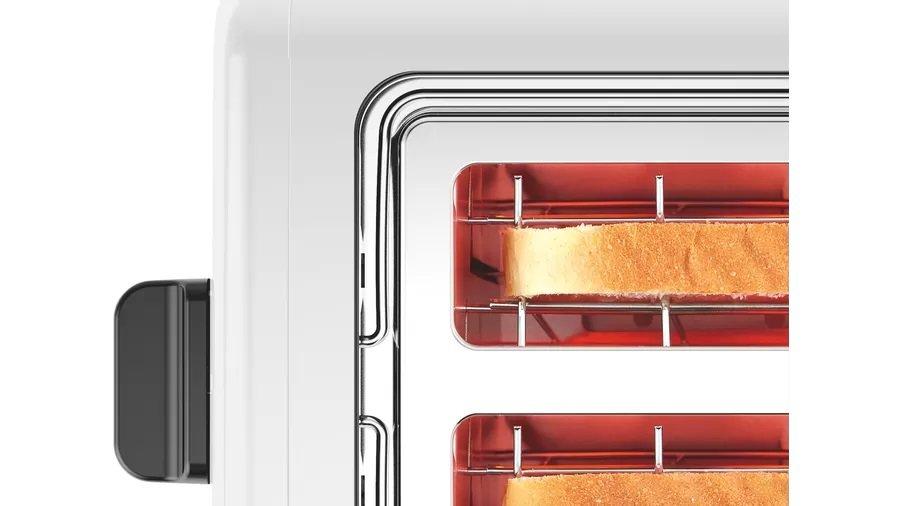Bosch TAT3P421GB 2 Slice Toaster - White thumbnail image