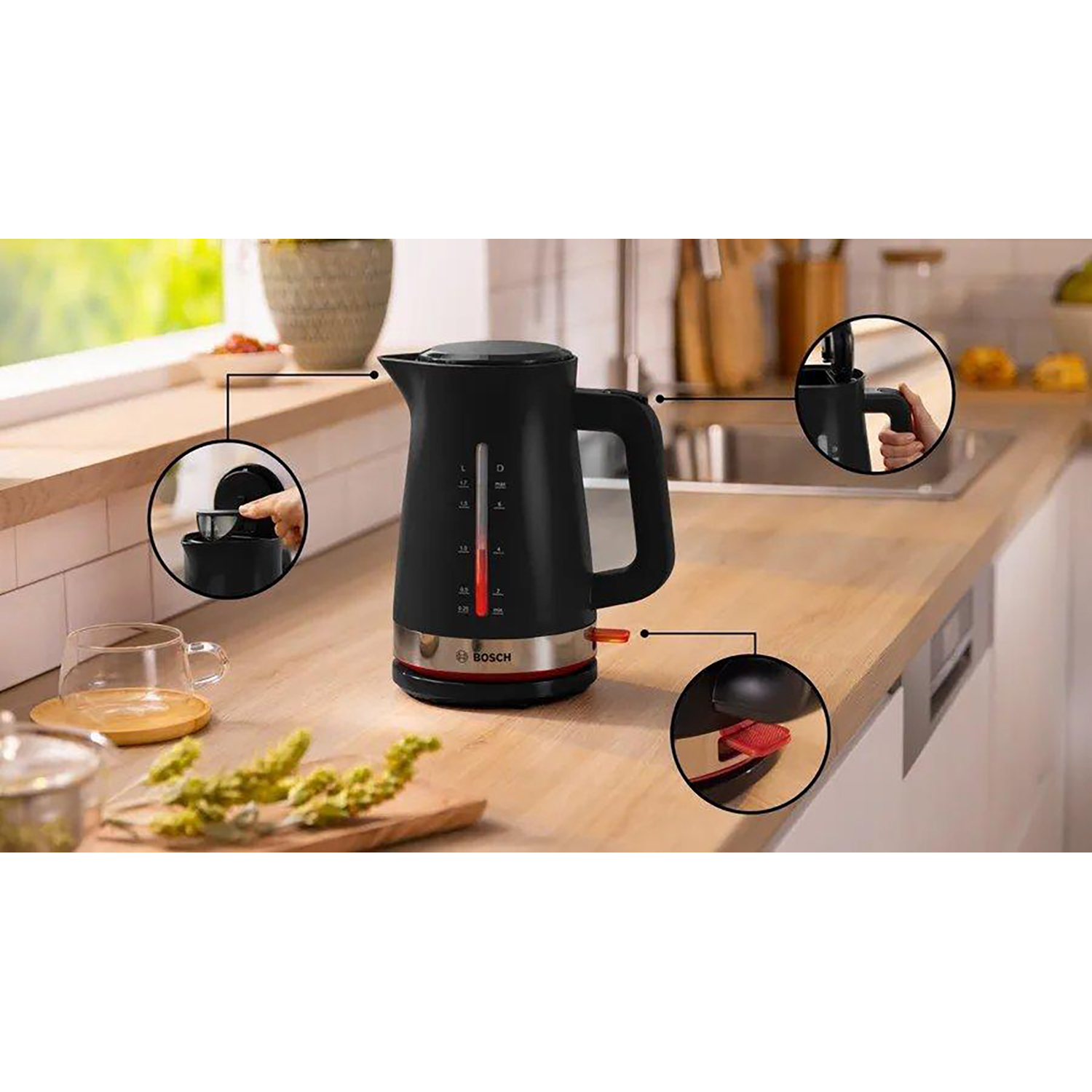 Bosch TWK4M223GB 1.7 Litres Jug Kettle thumbnail image