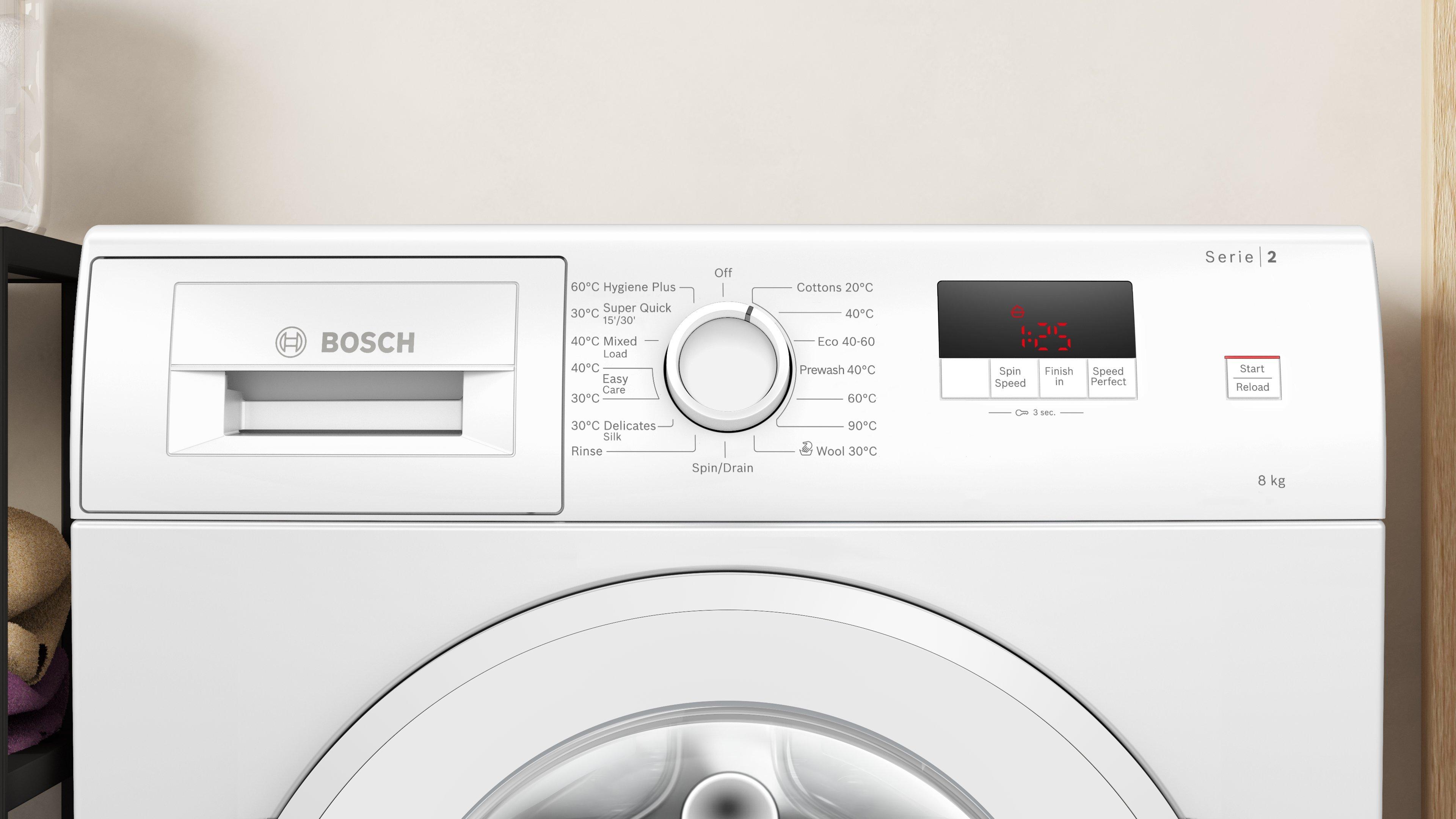 Bosch WGE03408GB 8kg 1400 Spin Washing Machine  thumbnail image